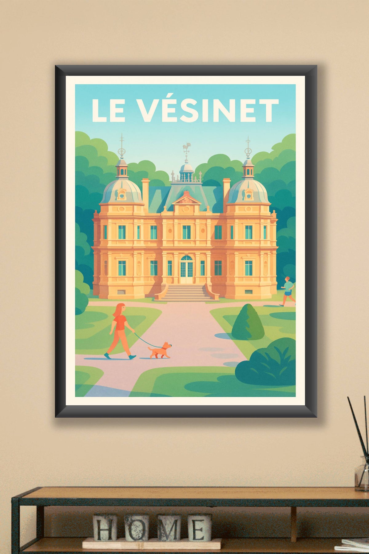 Affiche de Le Vésinet - Élégance et Sérénité au cœur du parc