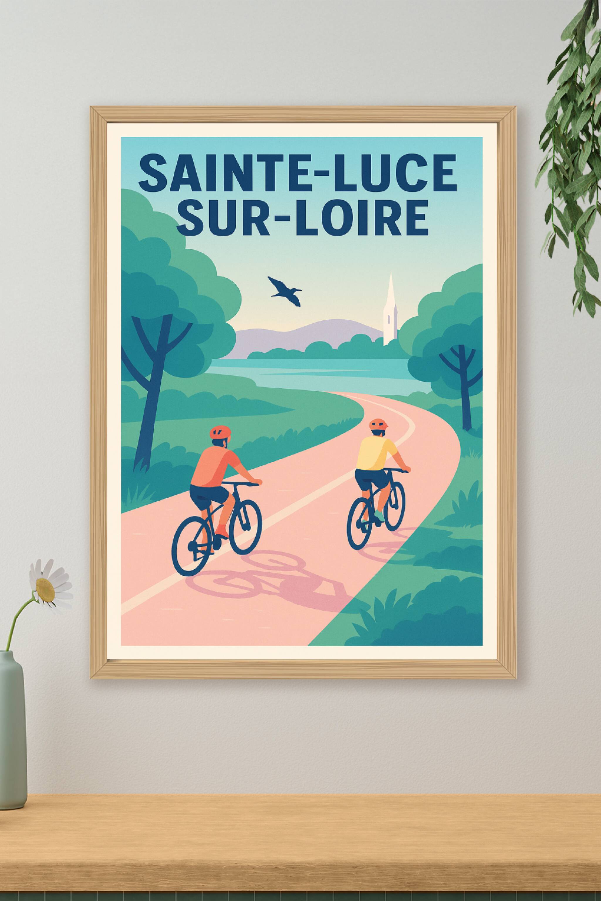 Affiche de Sainte-Luce-sur-Loire - Aventure à vélo en nature