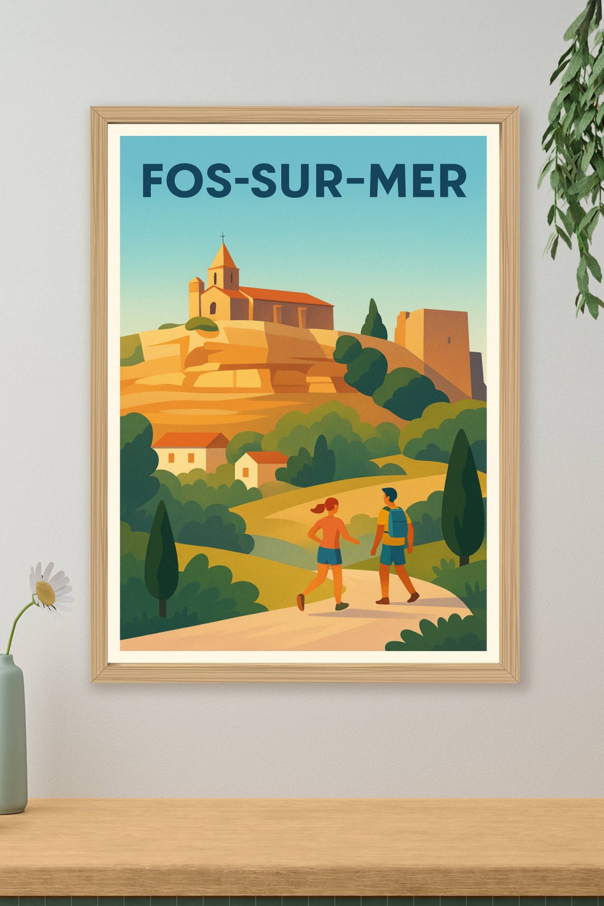 Affiche de Fos-sur-Mer - Évasion et nature en Provence