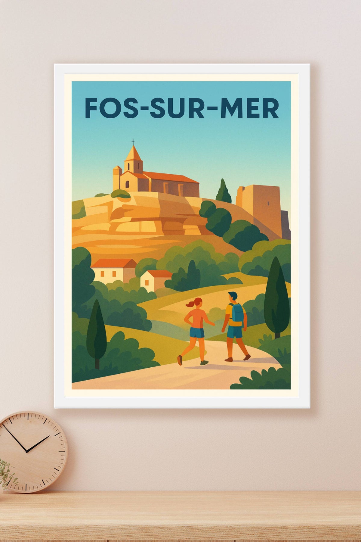 Affiche de Fos-sur-Mer - Évasion et nature en Provence