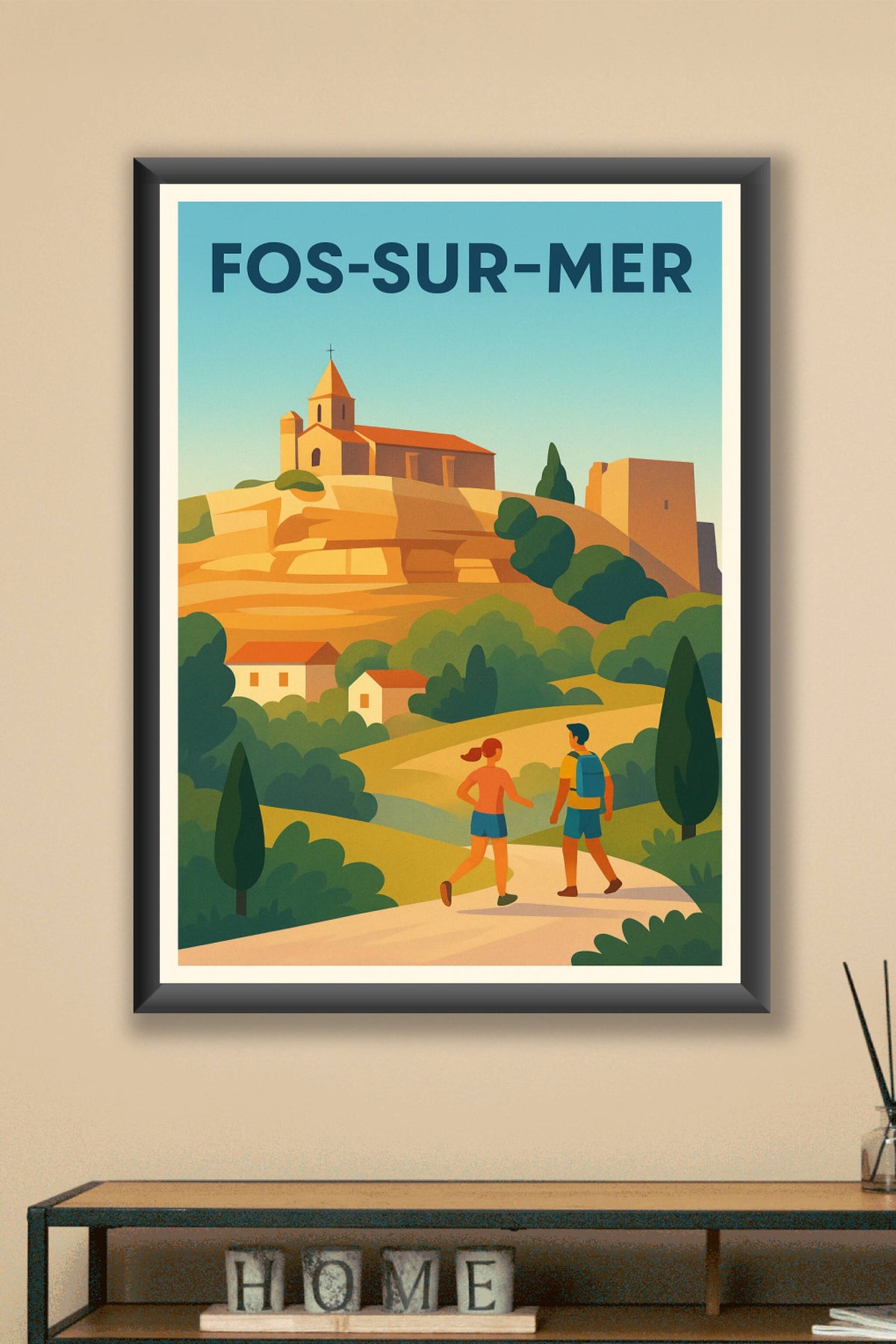 Affiche de Fos-sur-Mer - Évasion et nature en Provence