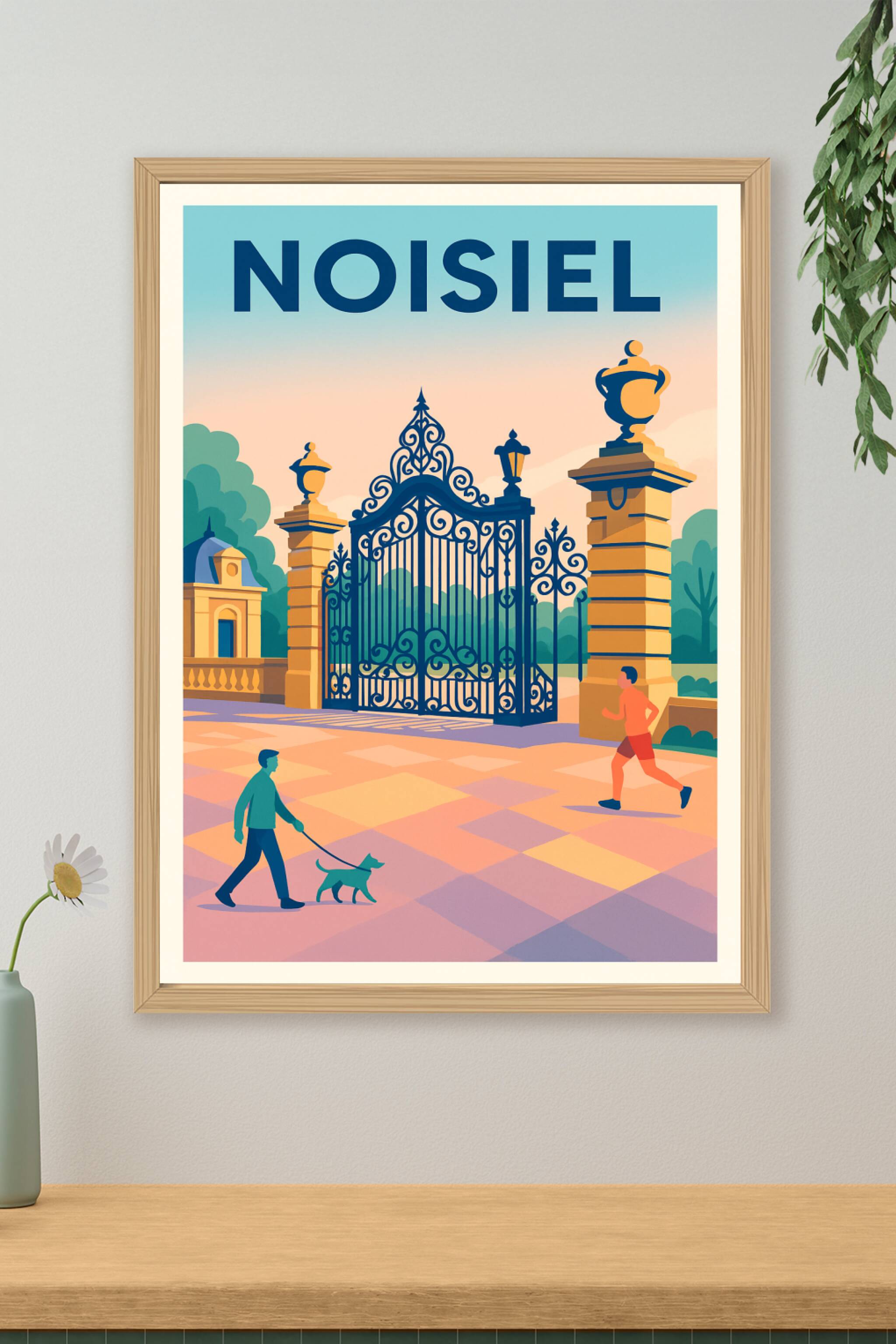 Affiche de Noisiel - Entrée majestueuse et moments de vie