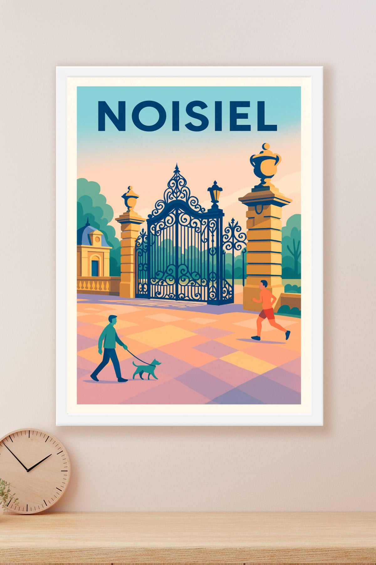 Affiche de Noisiel - Entrée majestueuse et moments de vie