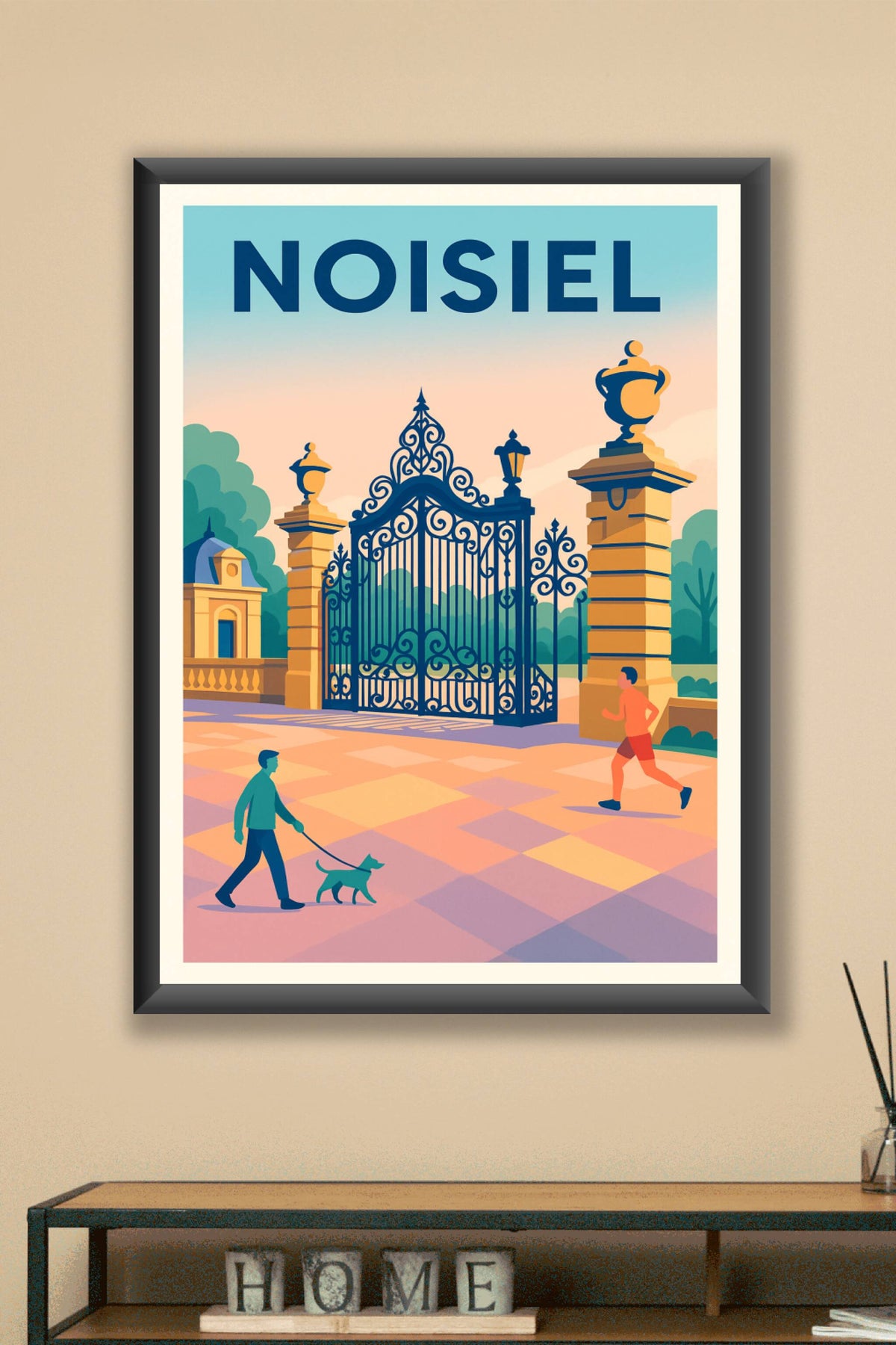 Affiche de Noisiel - Entrée majestueuse et moments de vie