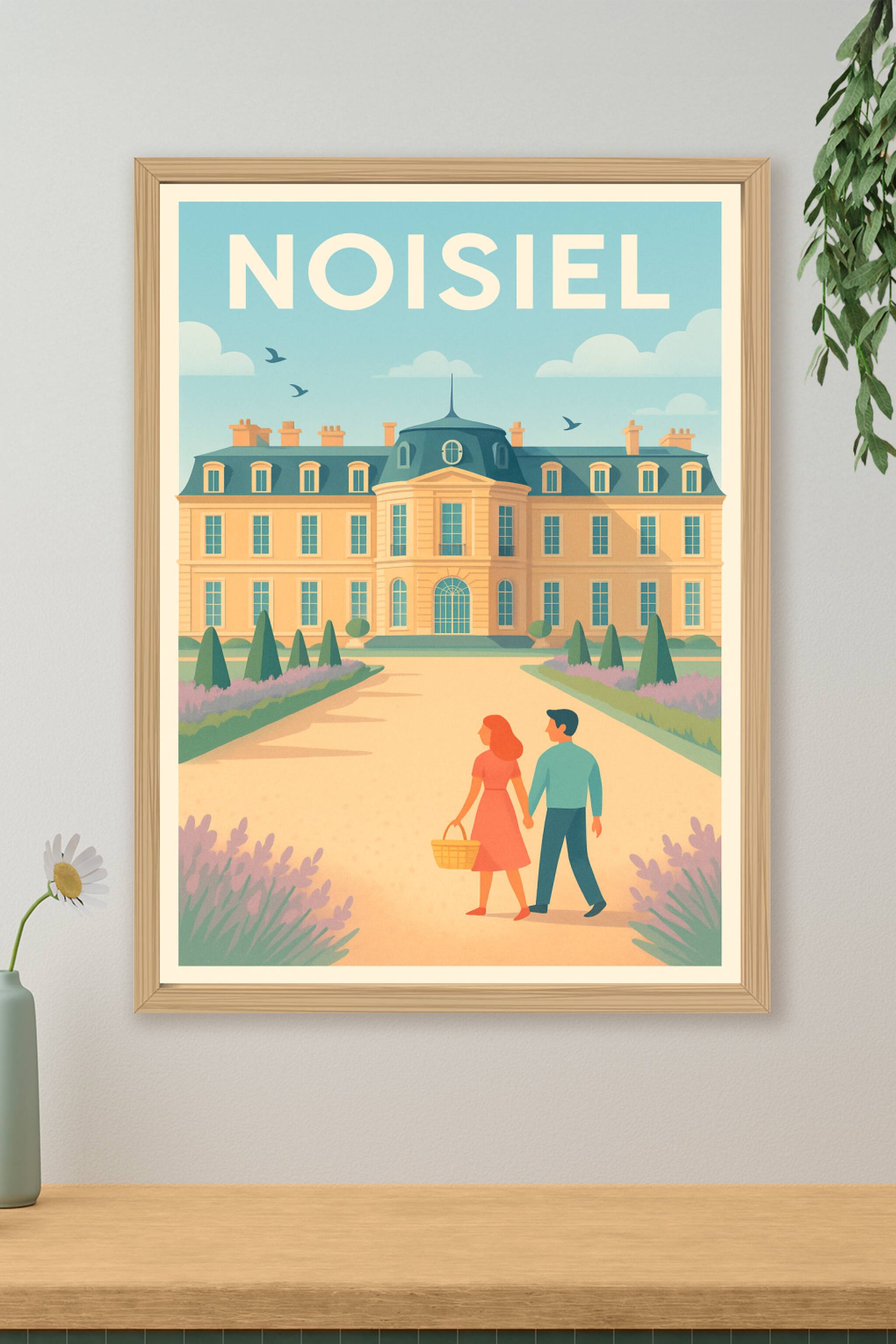 Affiche de Noisiel - Élégance et Sérénité au Château de Noisiel