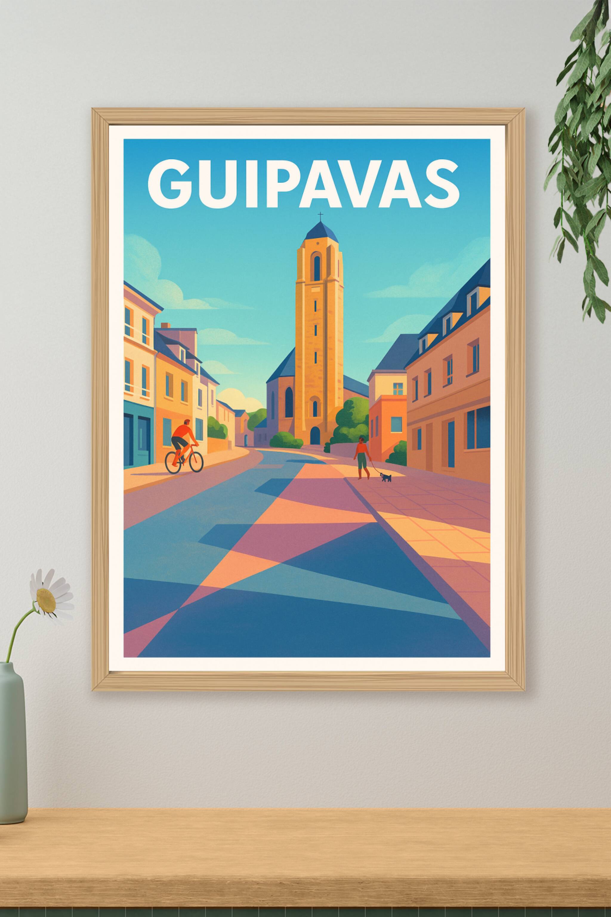 Affiche de Guipavas - Charme tranquille de la Bretagne urbaine
