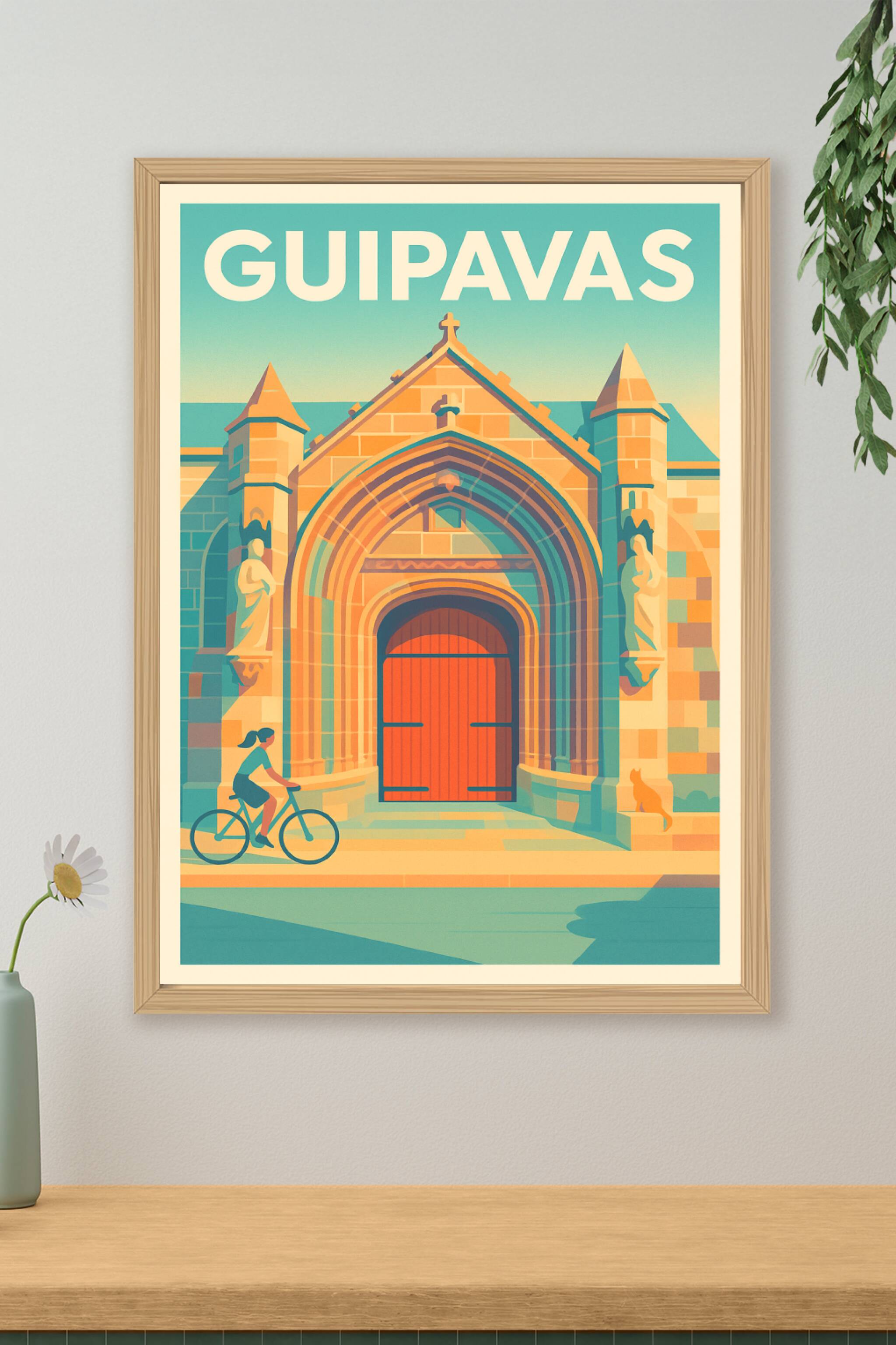 Affiche de Guipavas - Porte historique et douceur bretonne
