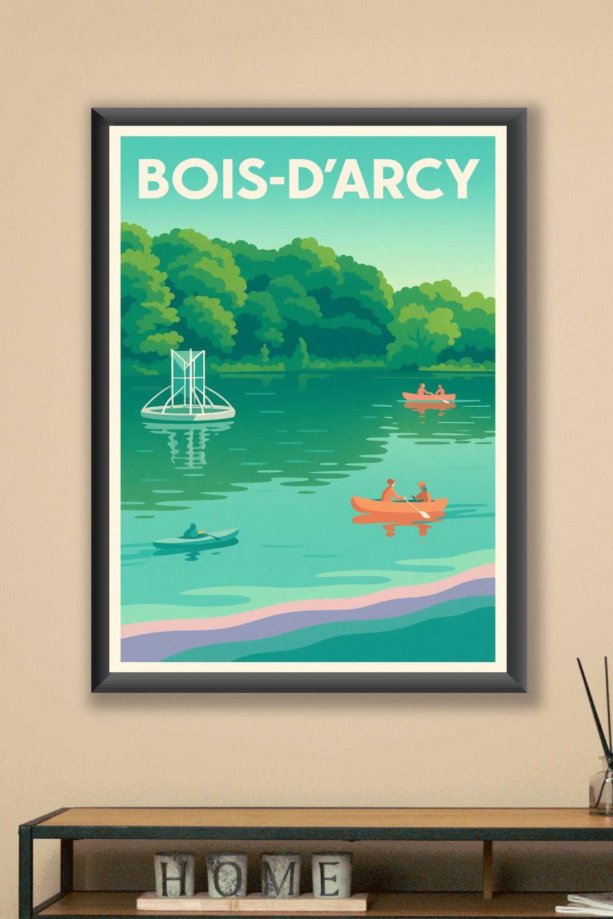 Affiche de Bois-d'Arcy - Évasion et douceur au fil de l'eau
