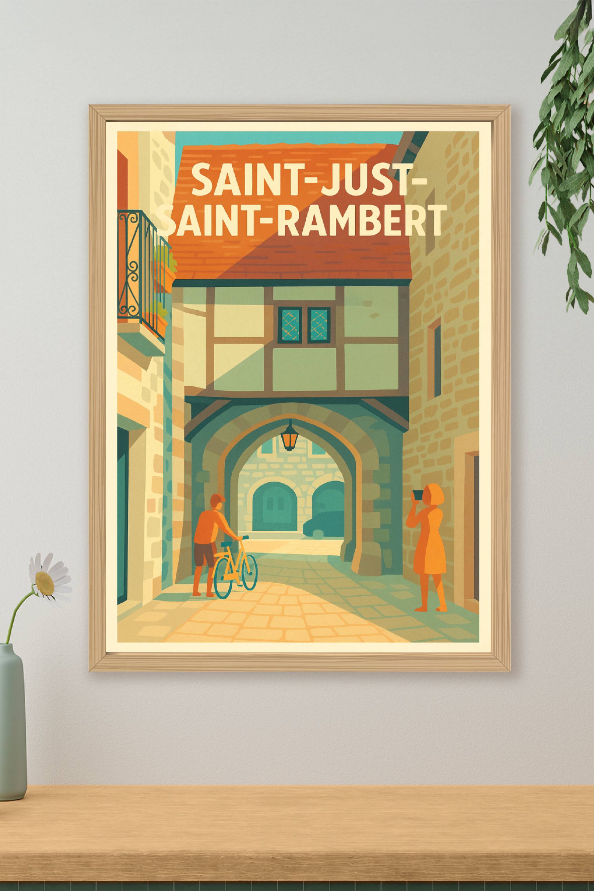 Affiche de Saint-Just-Saint-Rambert - Charme et Lumière Médiévale