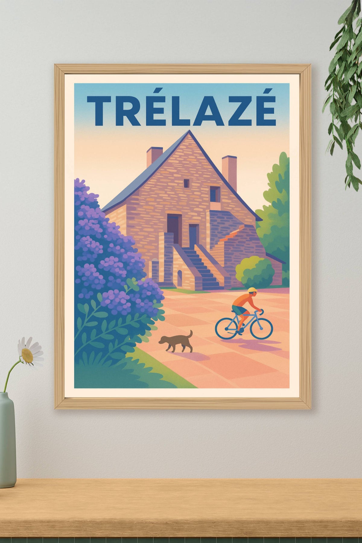 Affiche de Trélazé - L'élégance paisible de la campagne