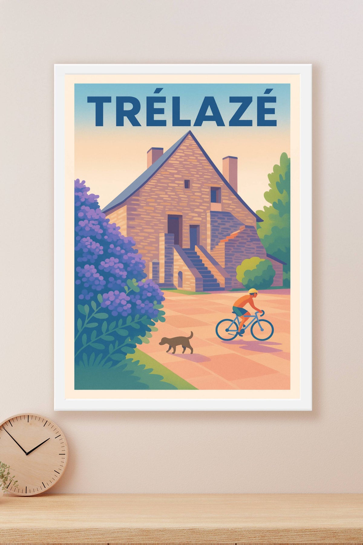 Affiche de Trélazé - L'élégance paisible de la campagne