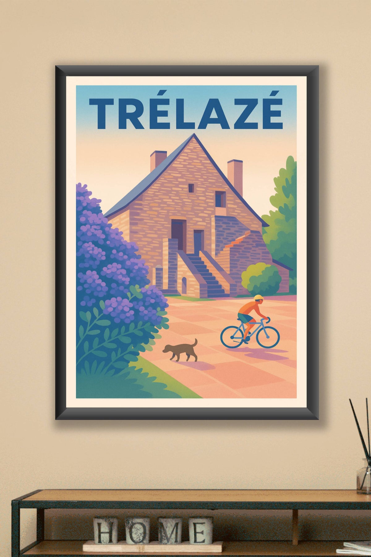 Affiche de Trélazé - L'élégance paisible de la campagne