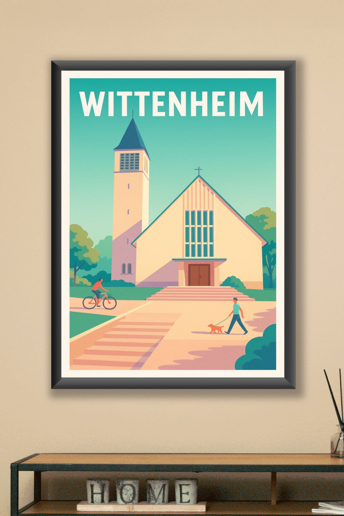 Affiche de Wittenheim - Harmonie urbaine et nature apaisante