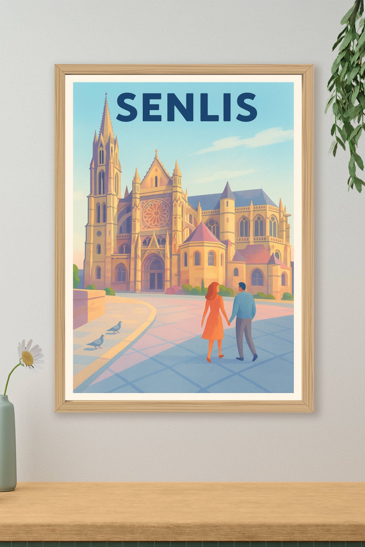 Affiche de Senlis - L'élégance historique au cœur de l'Oise