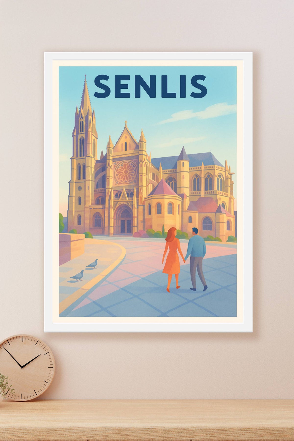 Affiche de Senlis - L'élégance historique au cœur de l'Oise