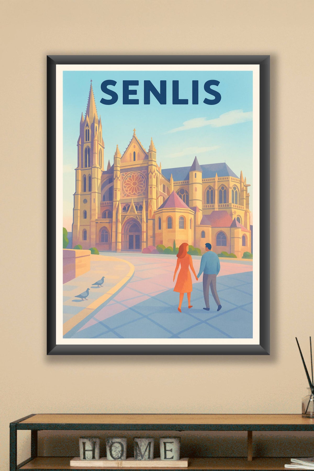Affiche de Senlis - L'élégance historique au cœur de l'Oise