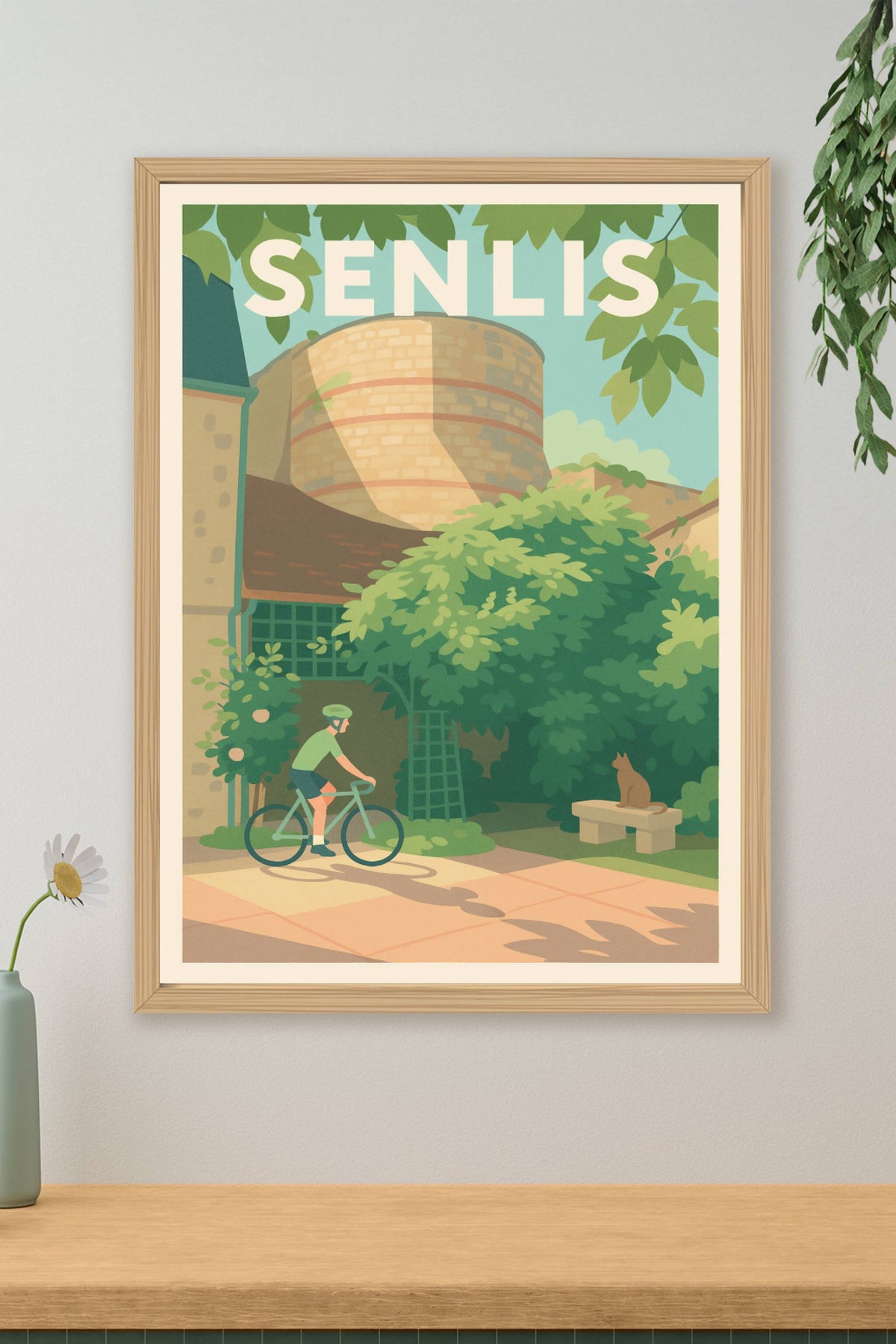 Affiche de Senlis - Sérénité à vélo au cœur de la ville