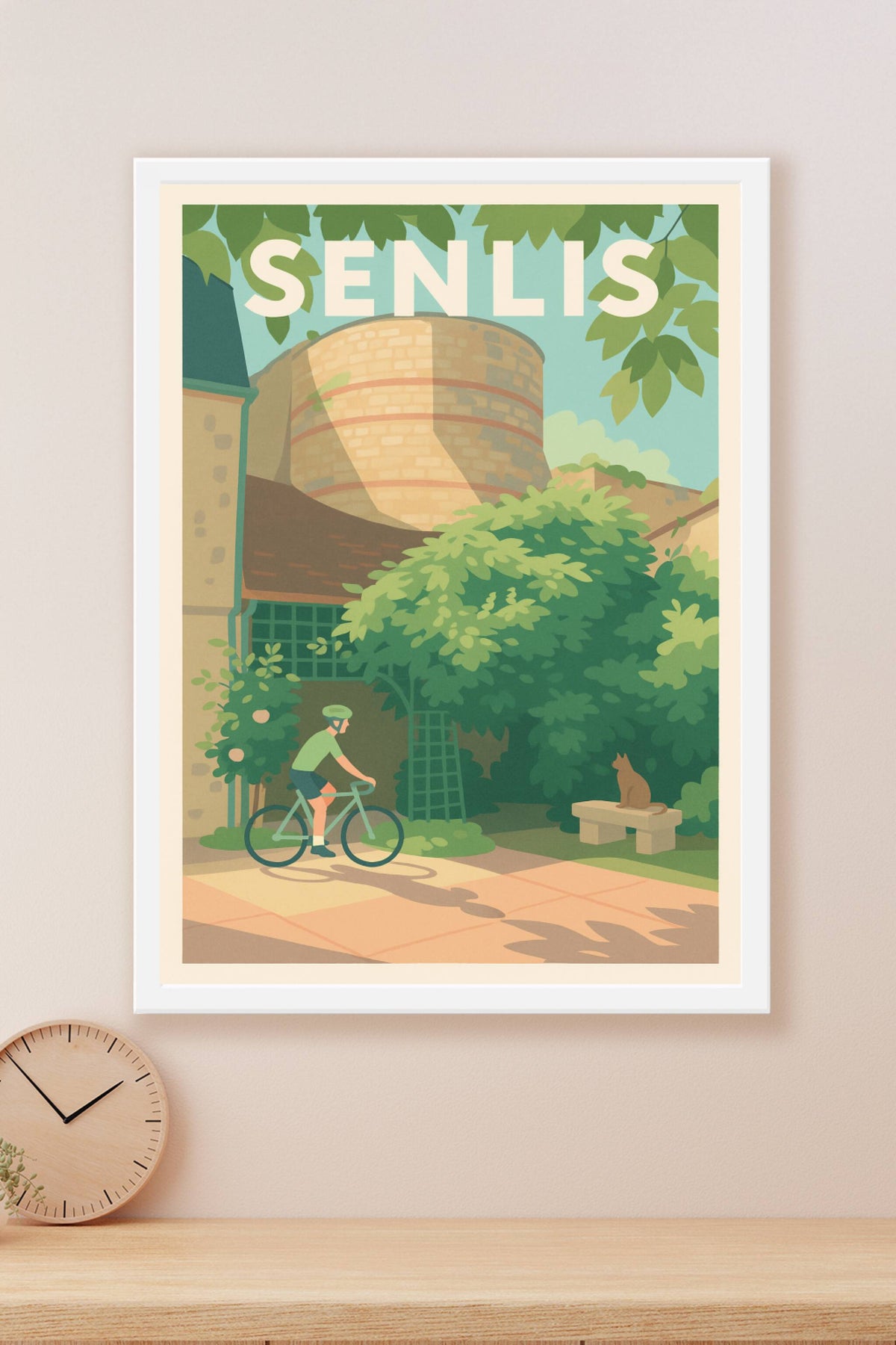 Affiche de Senlis - Sérénité à vélo au cœur de la ville