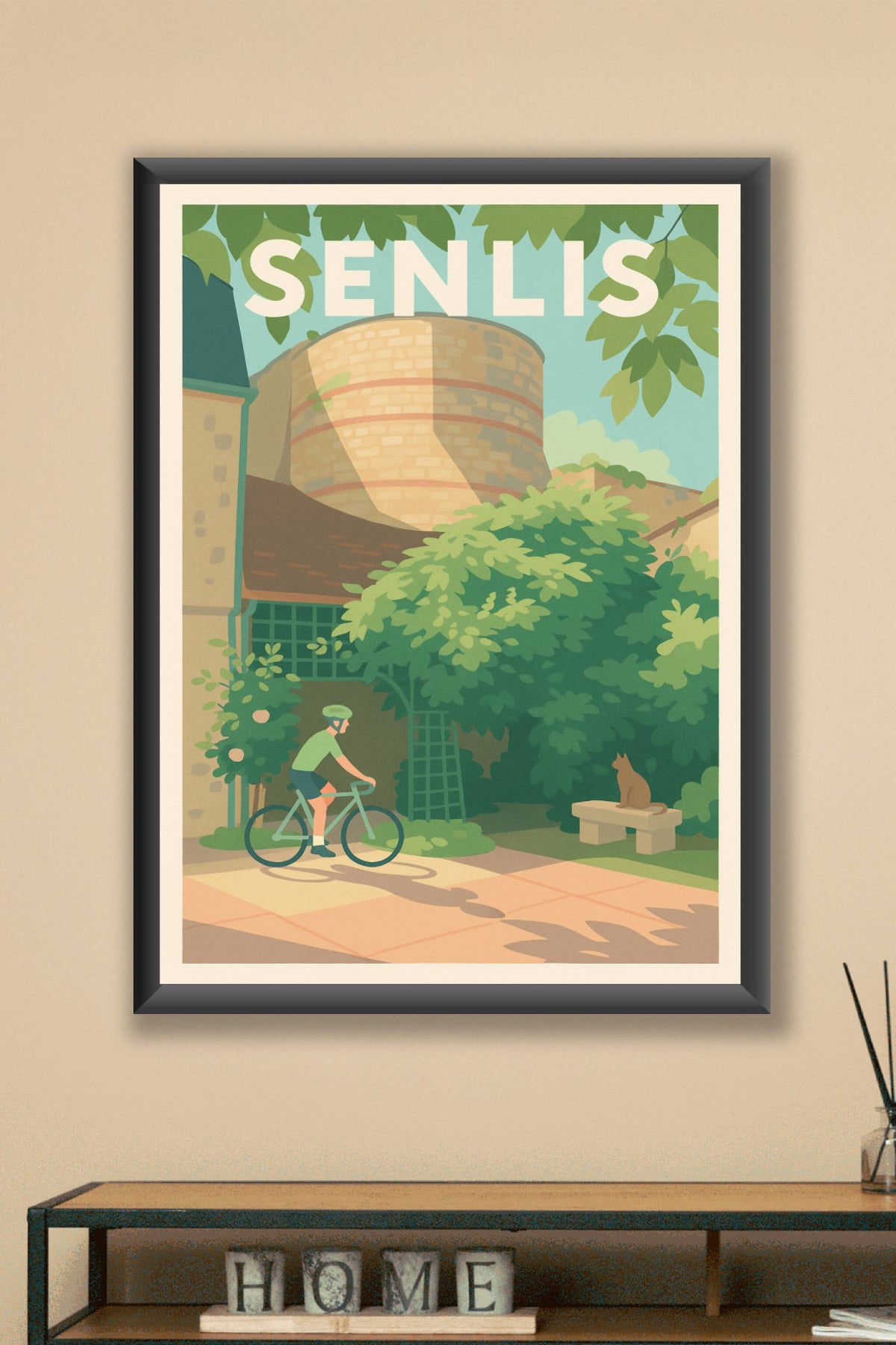 Affiche de Senlis - Sérénité à vélo au cœur de la ville