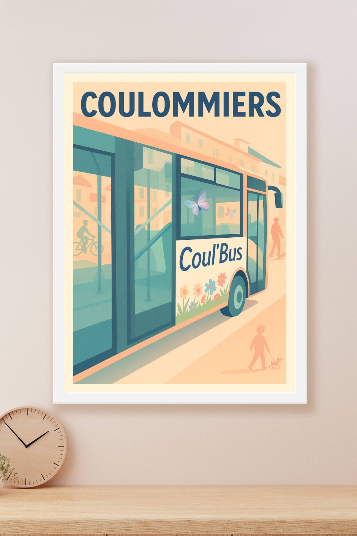 Affiche de Coulommiers - Charme et douceur en Coul'Bus