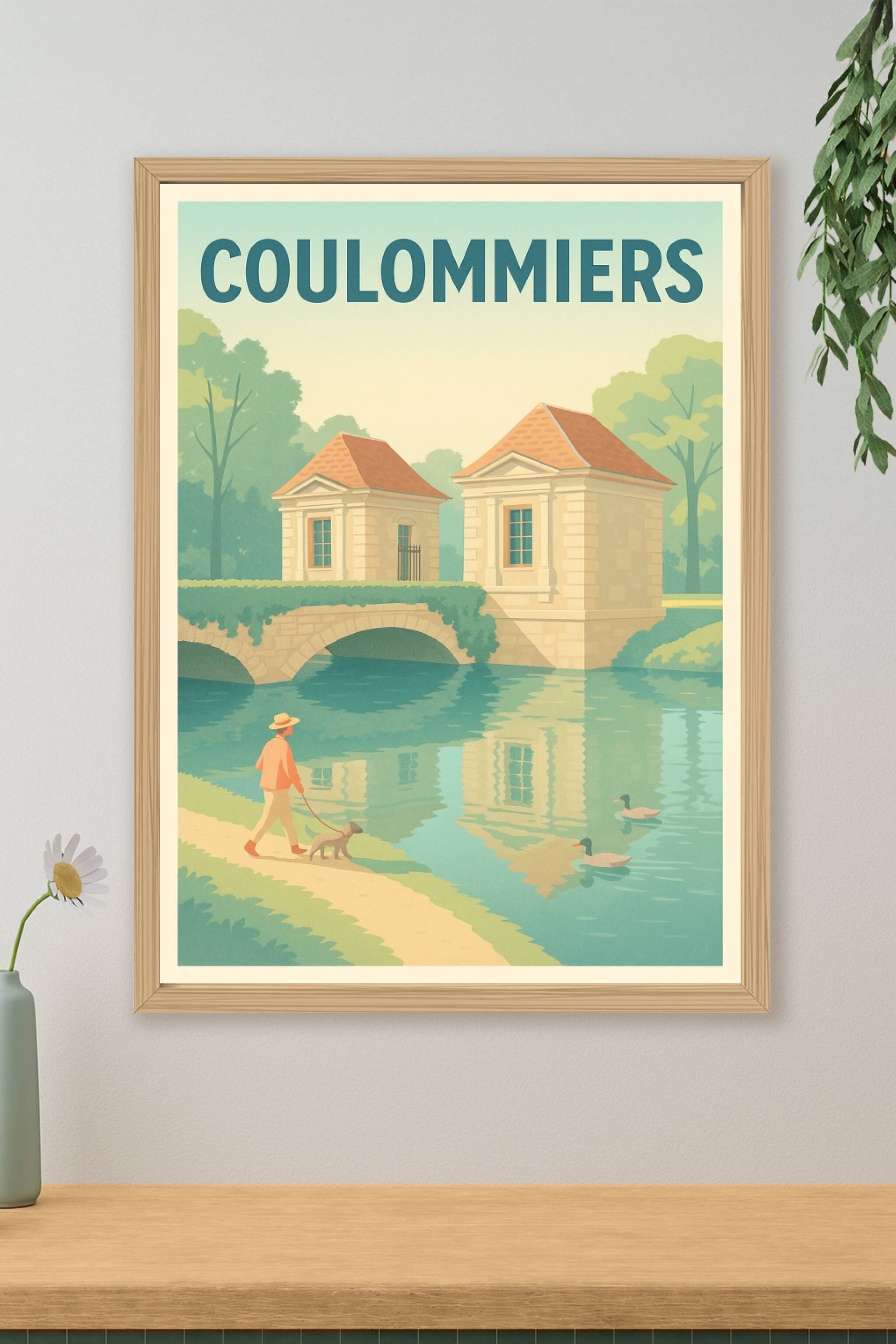 Affiche de Coulommiers - Charme et sérénité au fil de l'eau