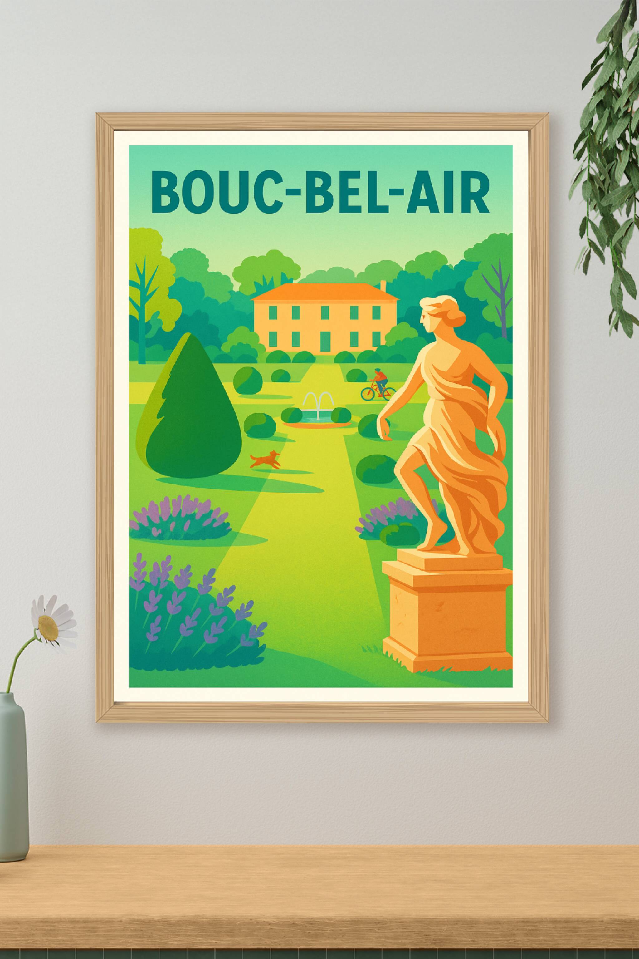 Affiche de Bouc-Bel-Air - L'élégance bucolique au cœur de la Provence