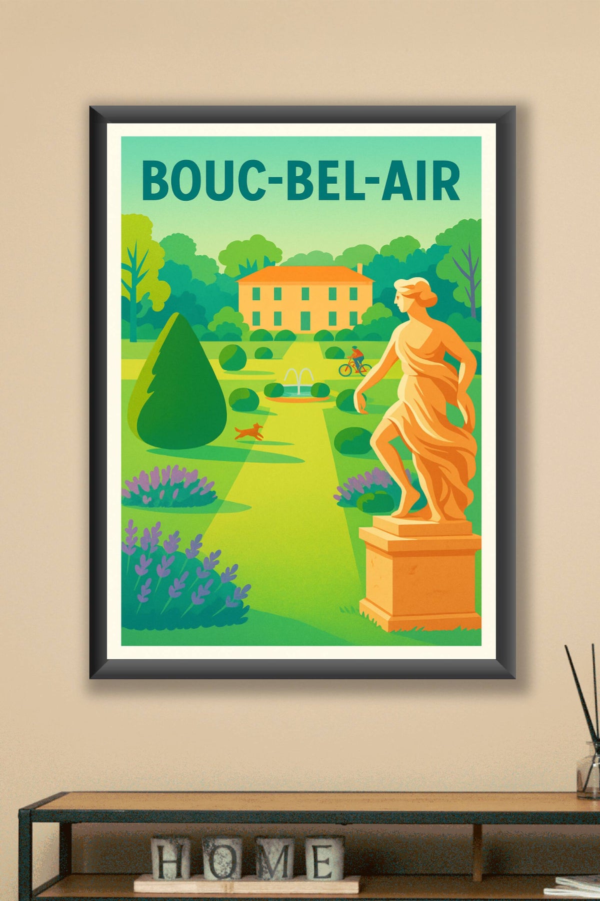 Affiche de Bouc-Bel-Air - L'élégance bucolique au cœur de la Provence
