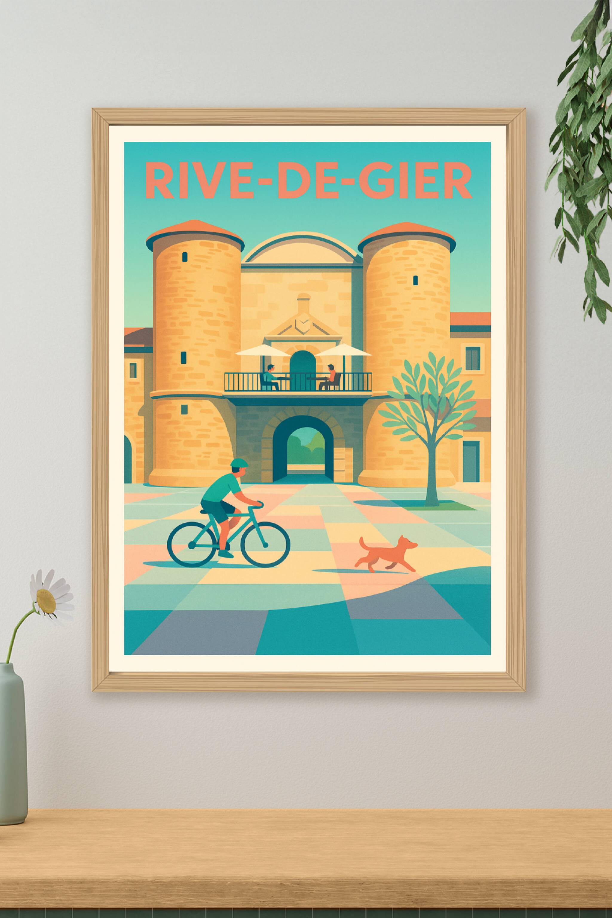 Affiche de Rive-de-Gier - Charme historique et vie douce