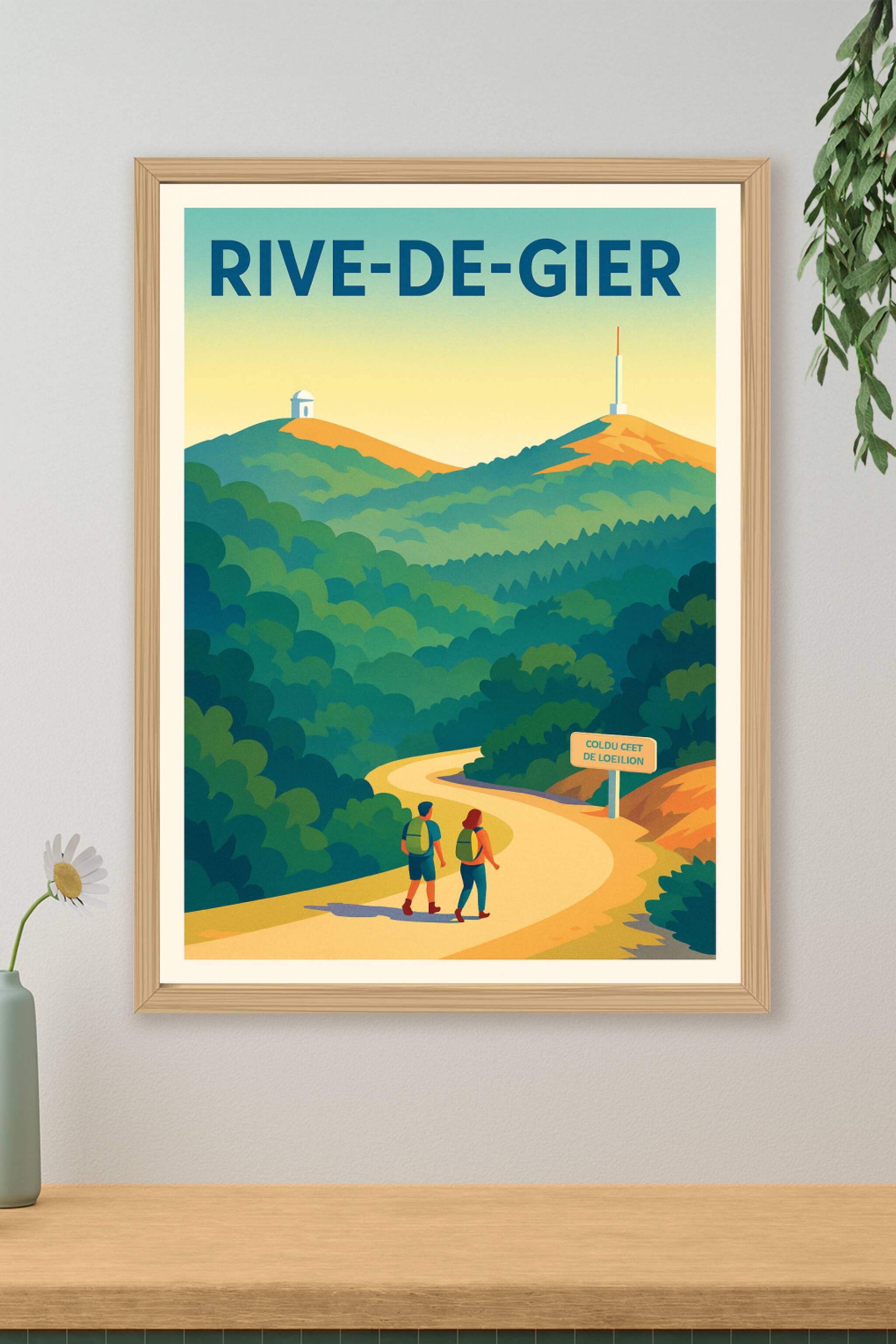 Affiche de Rive-de-Gier - L'appel des sentiers verdoyants