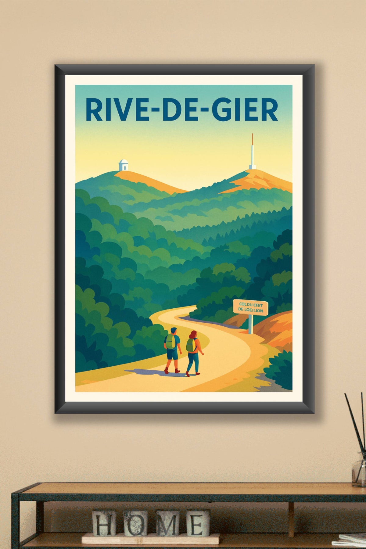 Affiche de Rive-de-Gier - L'appel des sentiers verdoyants