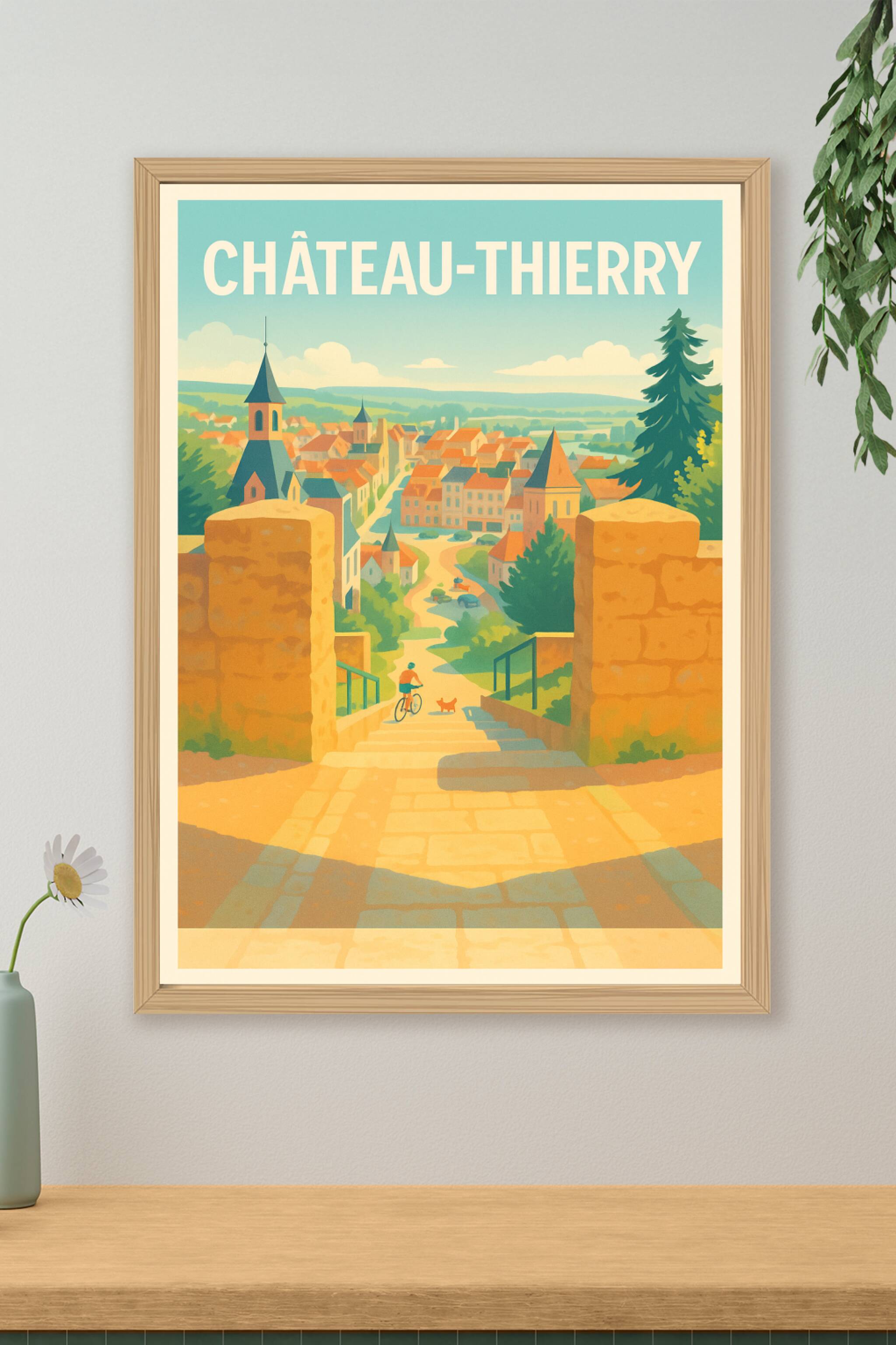 Affiche de Château-Thierry - En route vers le charme historique