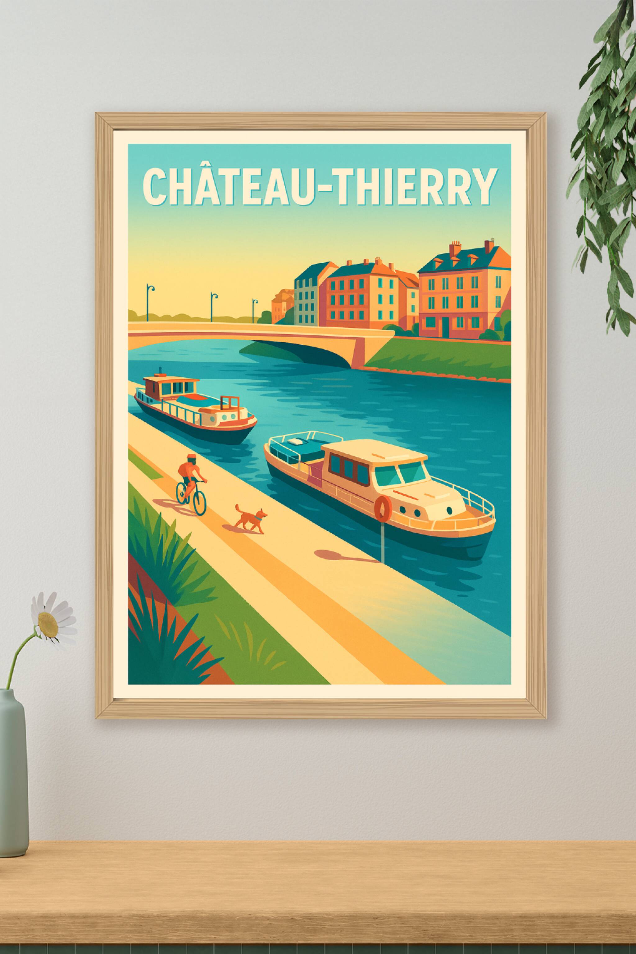 Affiche de Château-Thierry - Balade paisible au bord de l'eau