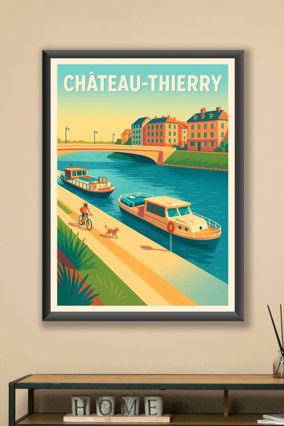 Affiche de Château-Thierry - Balade paisible au bord de l'eau
