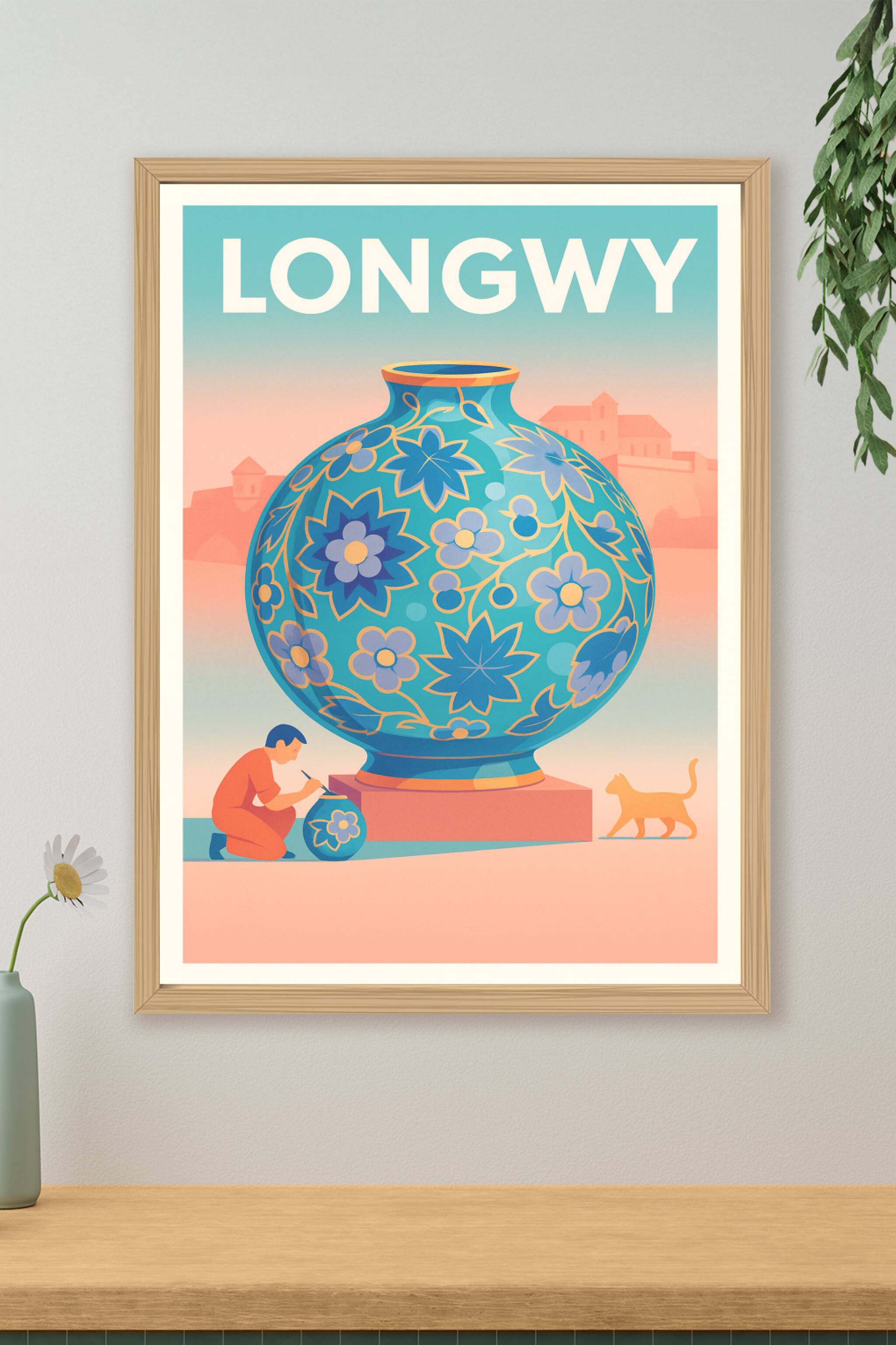 Affiche de Longwy - L'art de la faïence en majesté