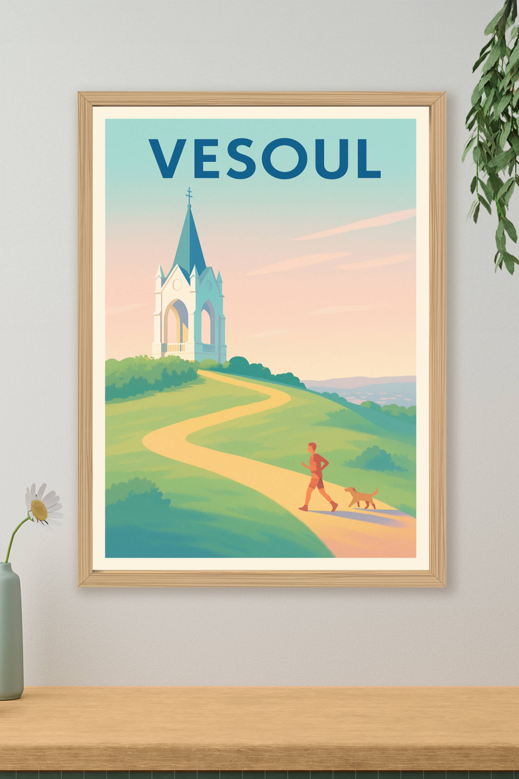 Affiche de Vesoul - Promenade au sommet du Mont Vaudois