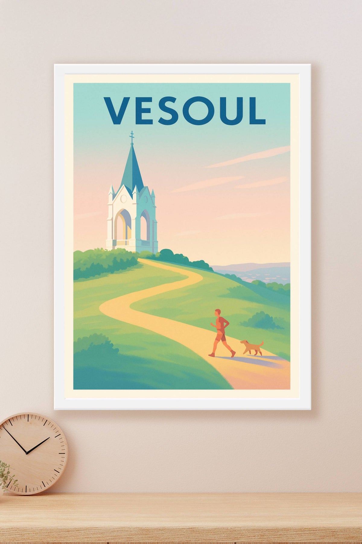 Affiche de Vesoul - Promenade au sommet du Mont Vaudois