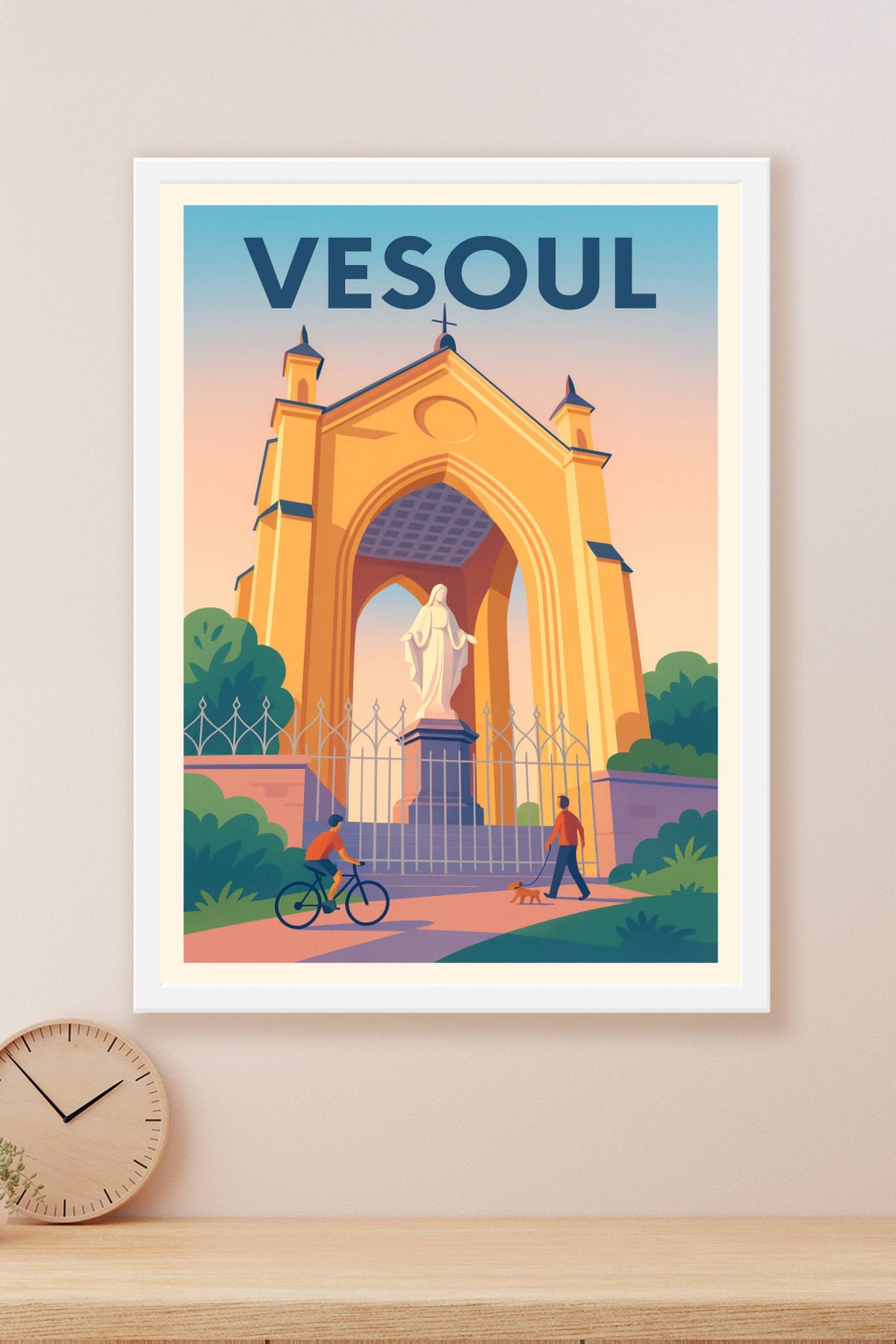Affiche de Vesoul - L'élégance paisible en illustration