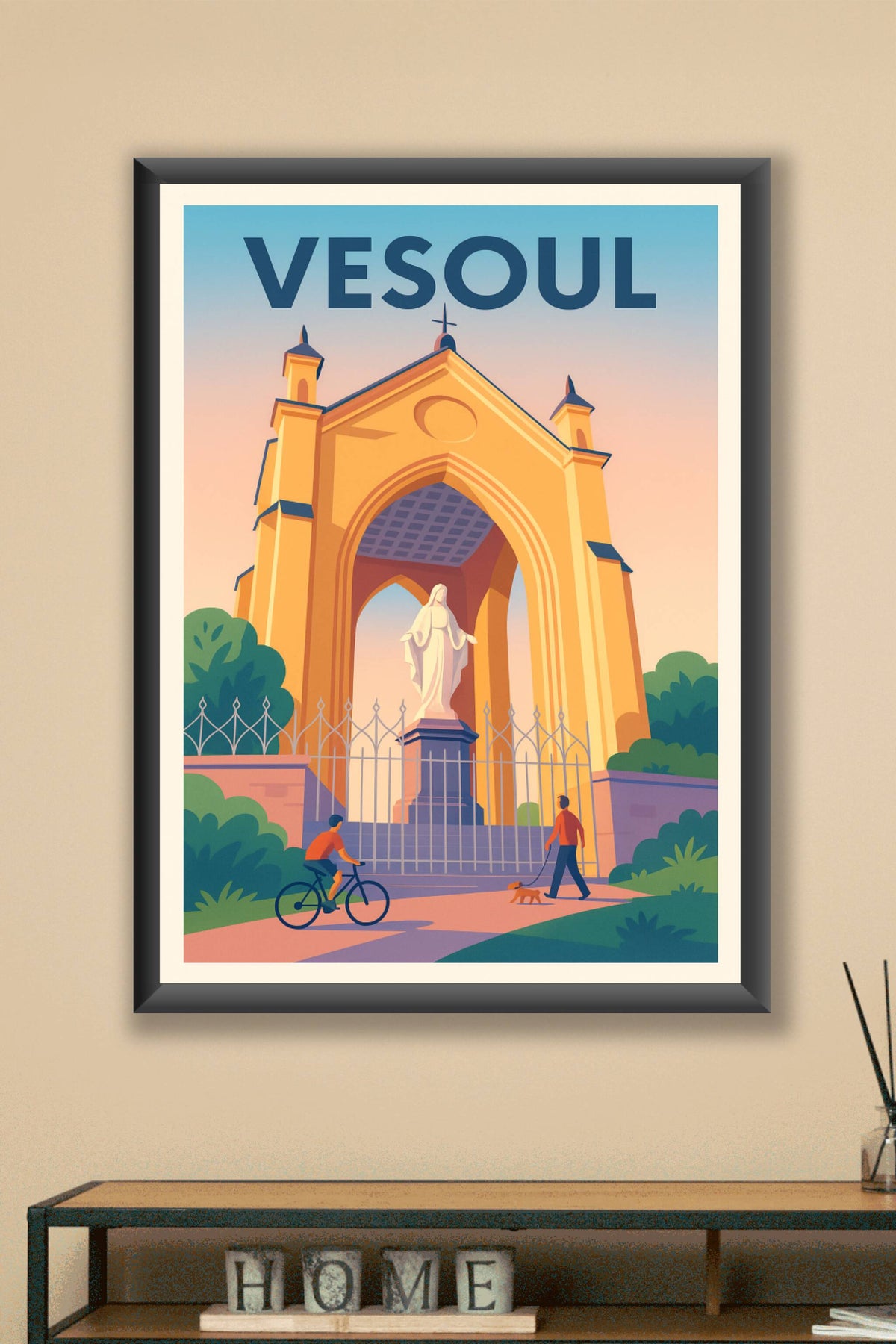 Affiche de Vesoul - L'élégance paisible en illustration