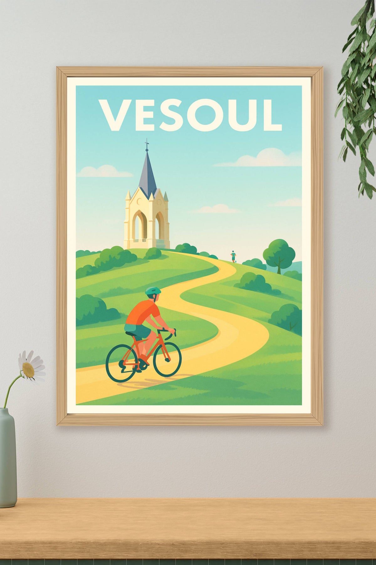 Affiche de Vesoul - Escapade à vélo au cœur de la nature