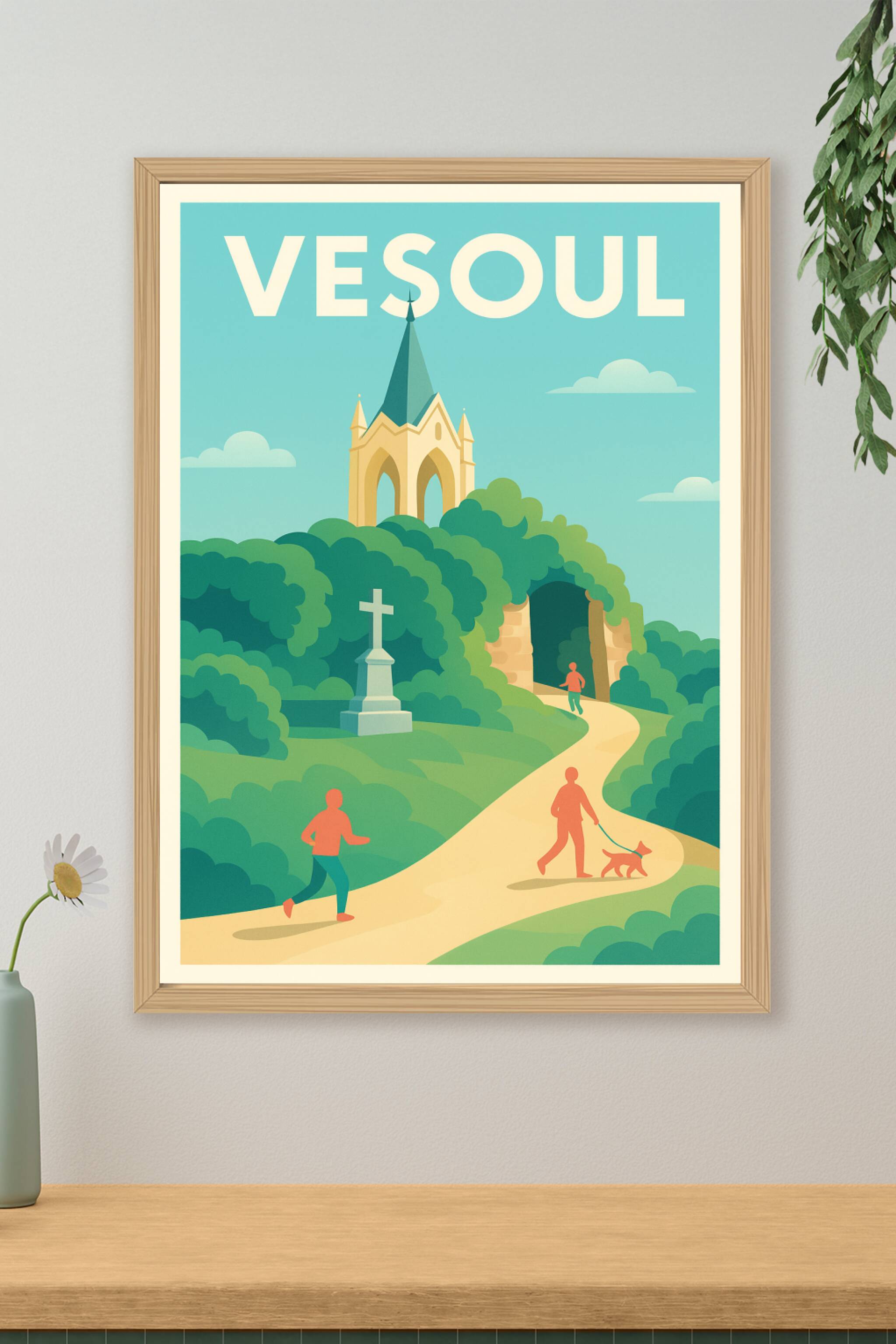 Affiche de Vesoul - Promenade bucolique au cœur de la nature