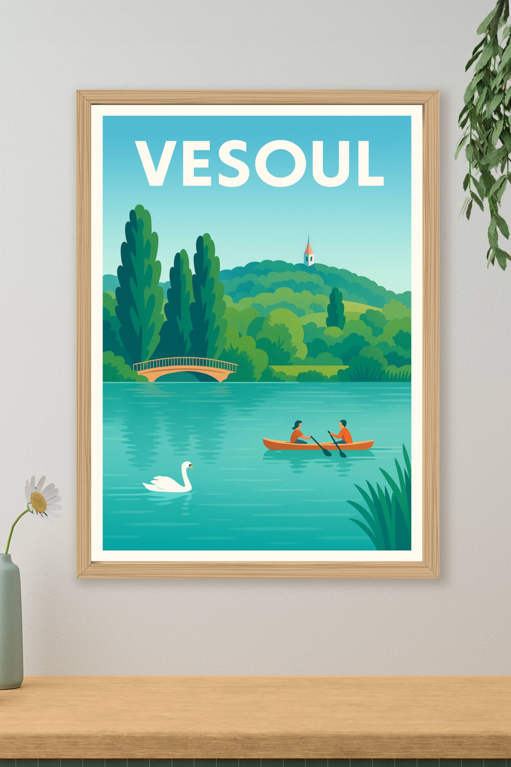 Affiche de Vesoul - Harmonie entre nature et douceur de vivre