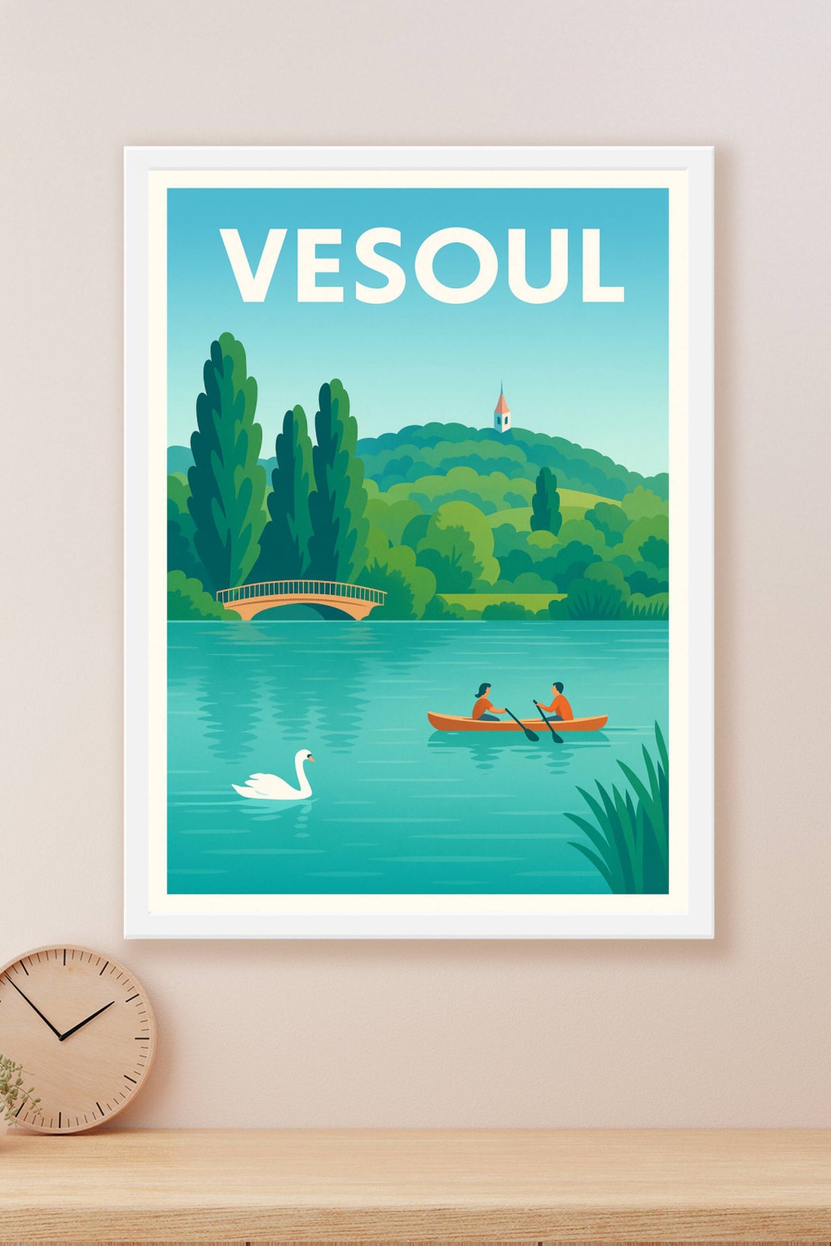 Affiche de Vesoul - Harmonie entre nature et douceur de vivre