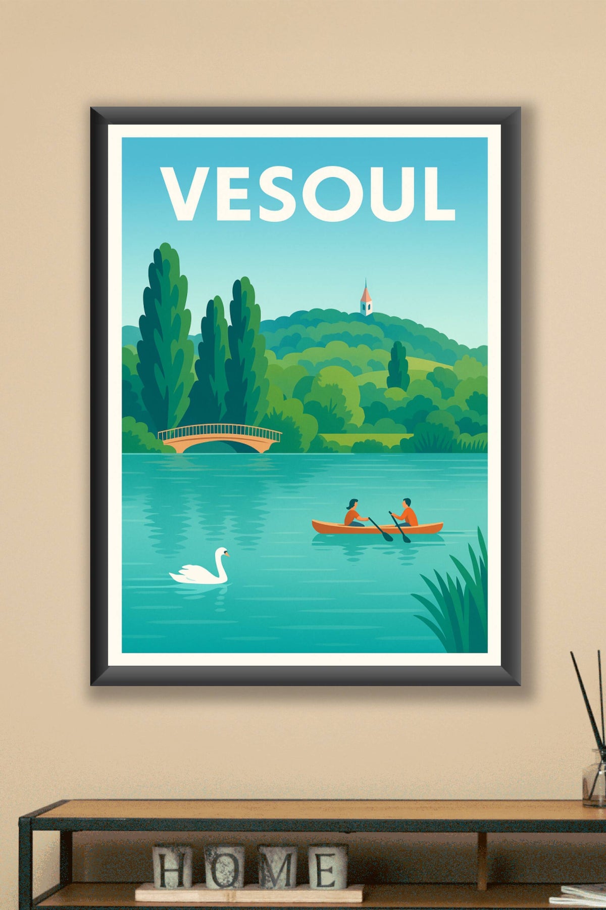 Affiche de Vesoul - Harmonie entre nature et douceur de vivre