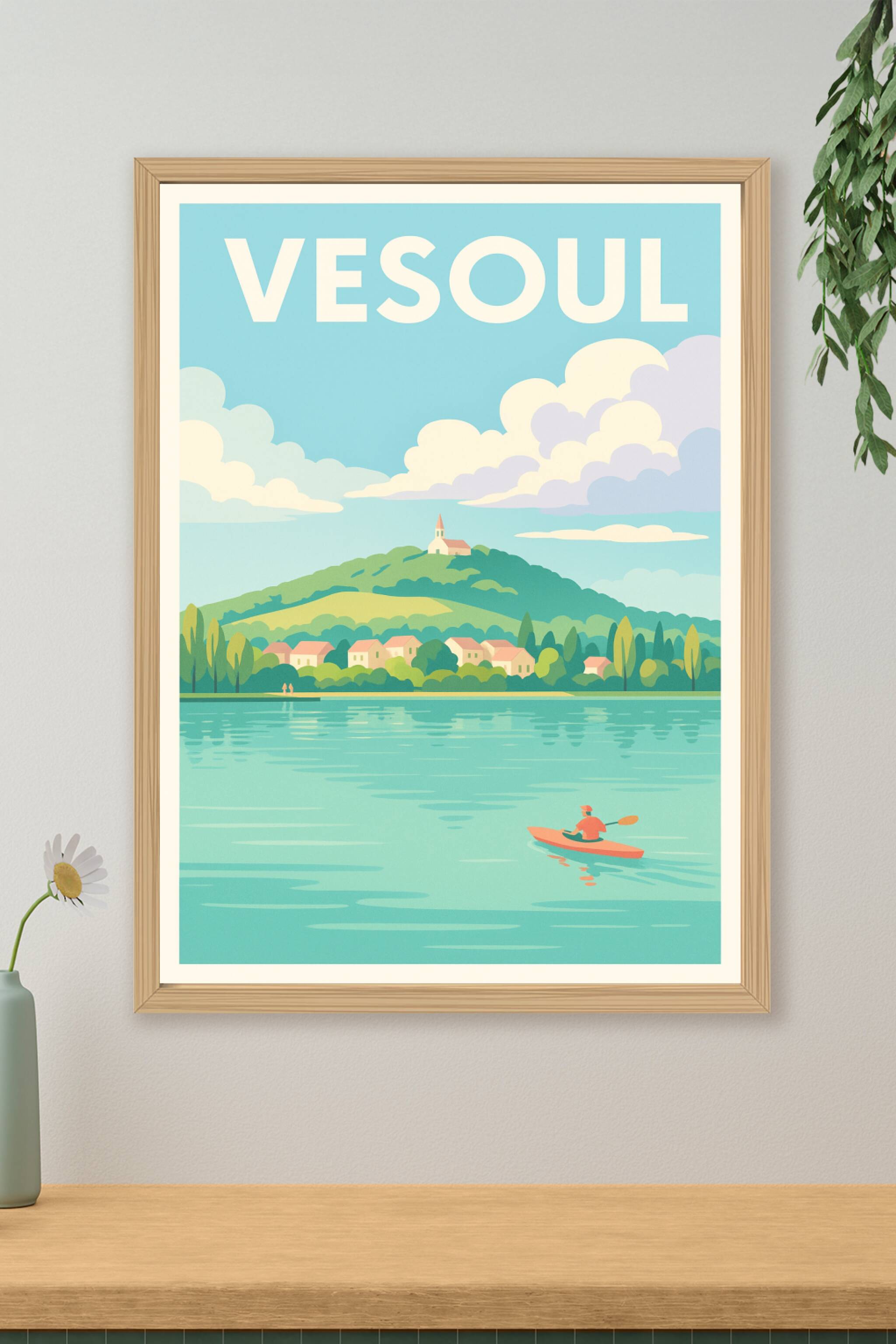 Affiche de Vesoul - Calmitude et nature au fil de l'eau