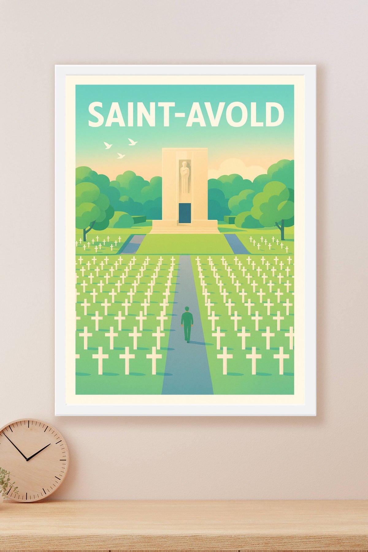 Affiche de Saint-Avold - Mémoire et Sérénité au Cimetière Militaire