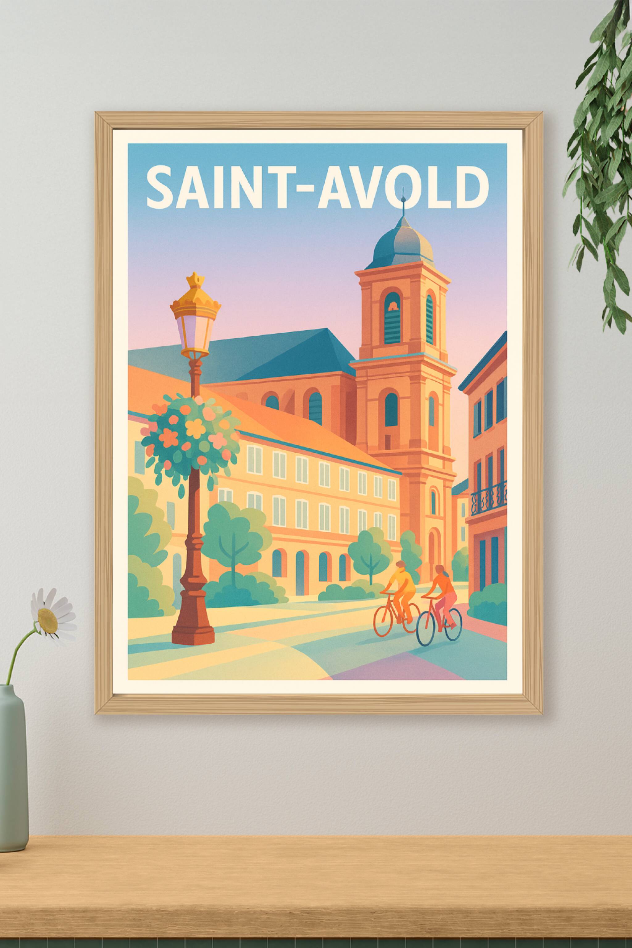 Affiche de Saint-Avold - L'élégance paisible d'une ville au charme authentique