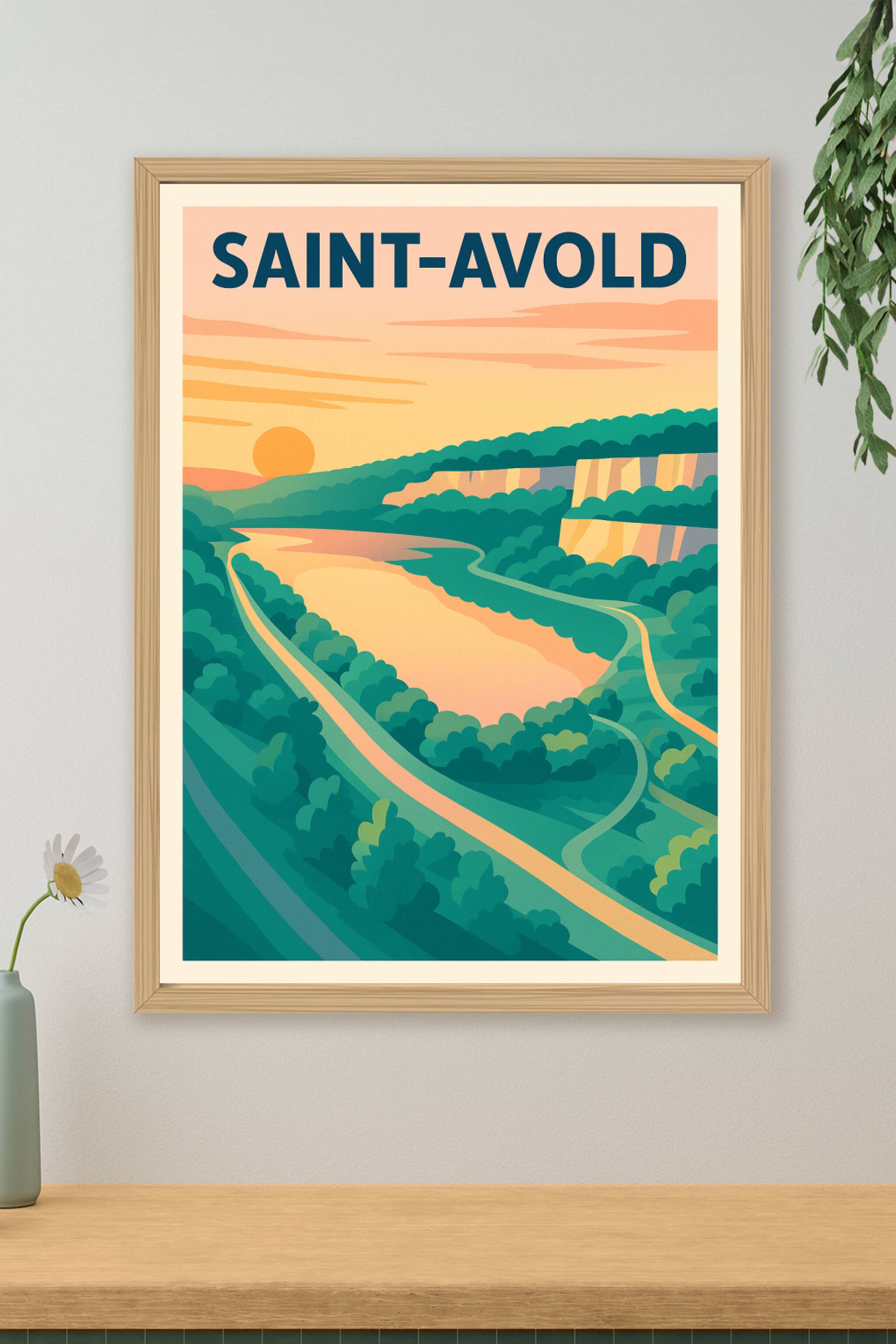 Affiche de Saint-Avold - Évasion naturelle au coucher du soleil