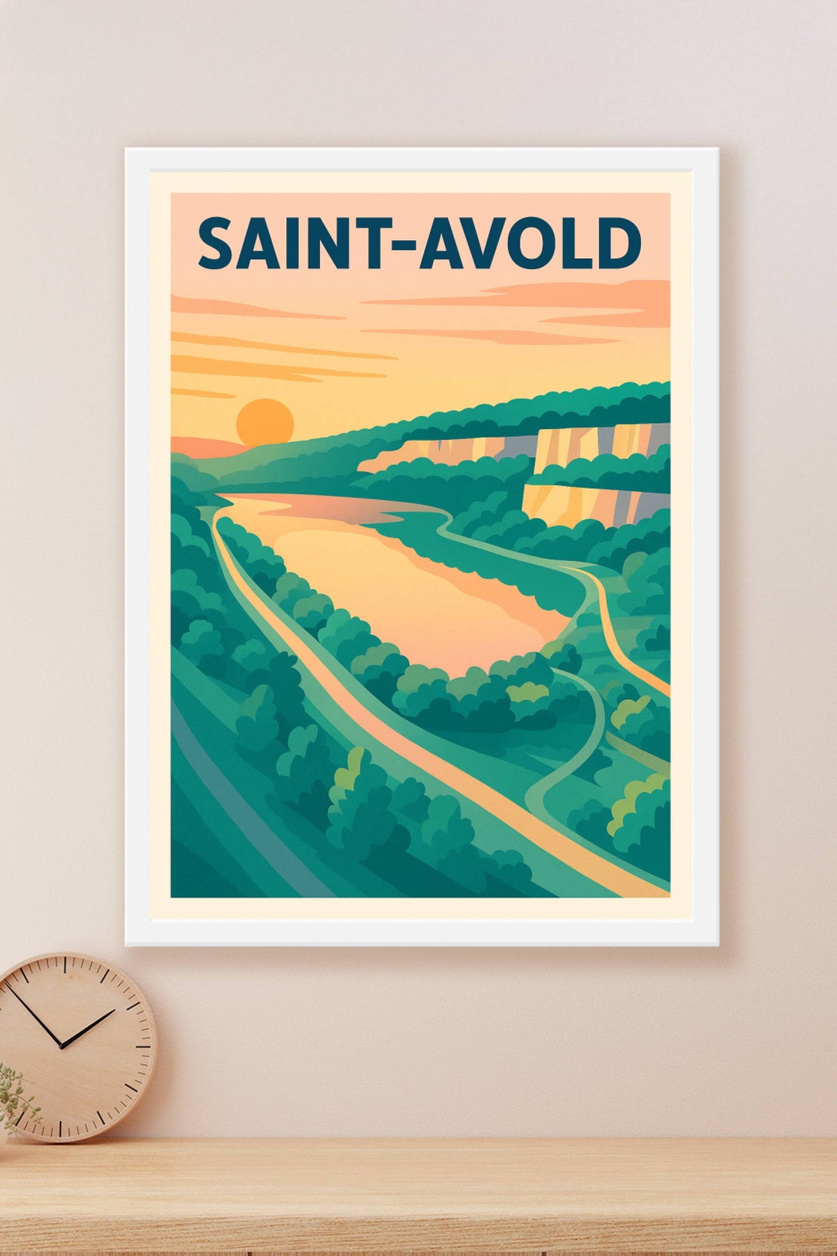 Affiche de Saint-Avold - Évasion naturelle au coucher du soleil