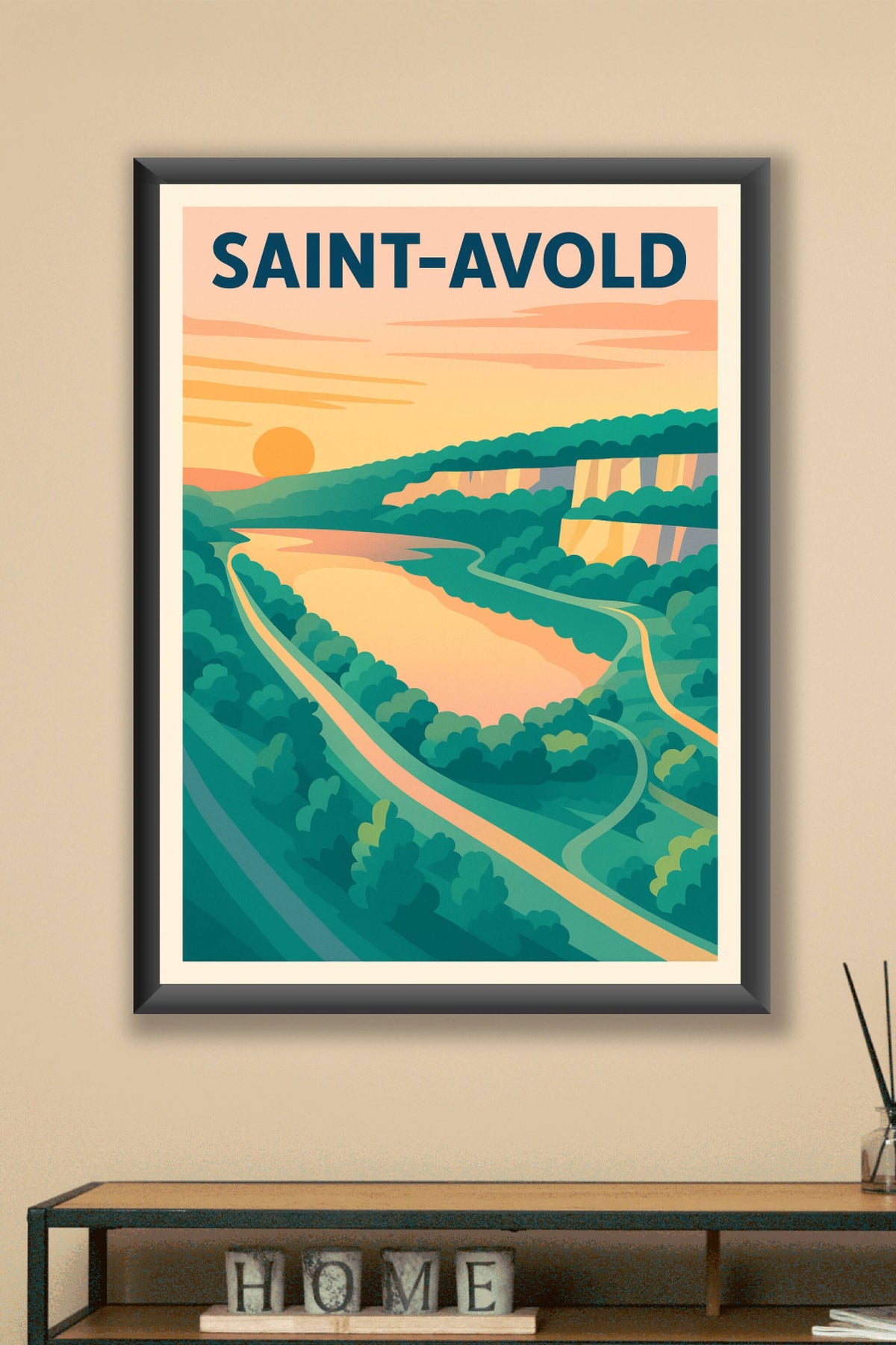 Affiche de Saint-Avold - Évasion naturelle au coucher du soleil