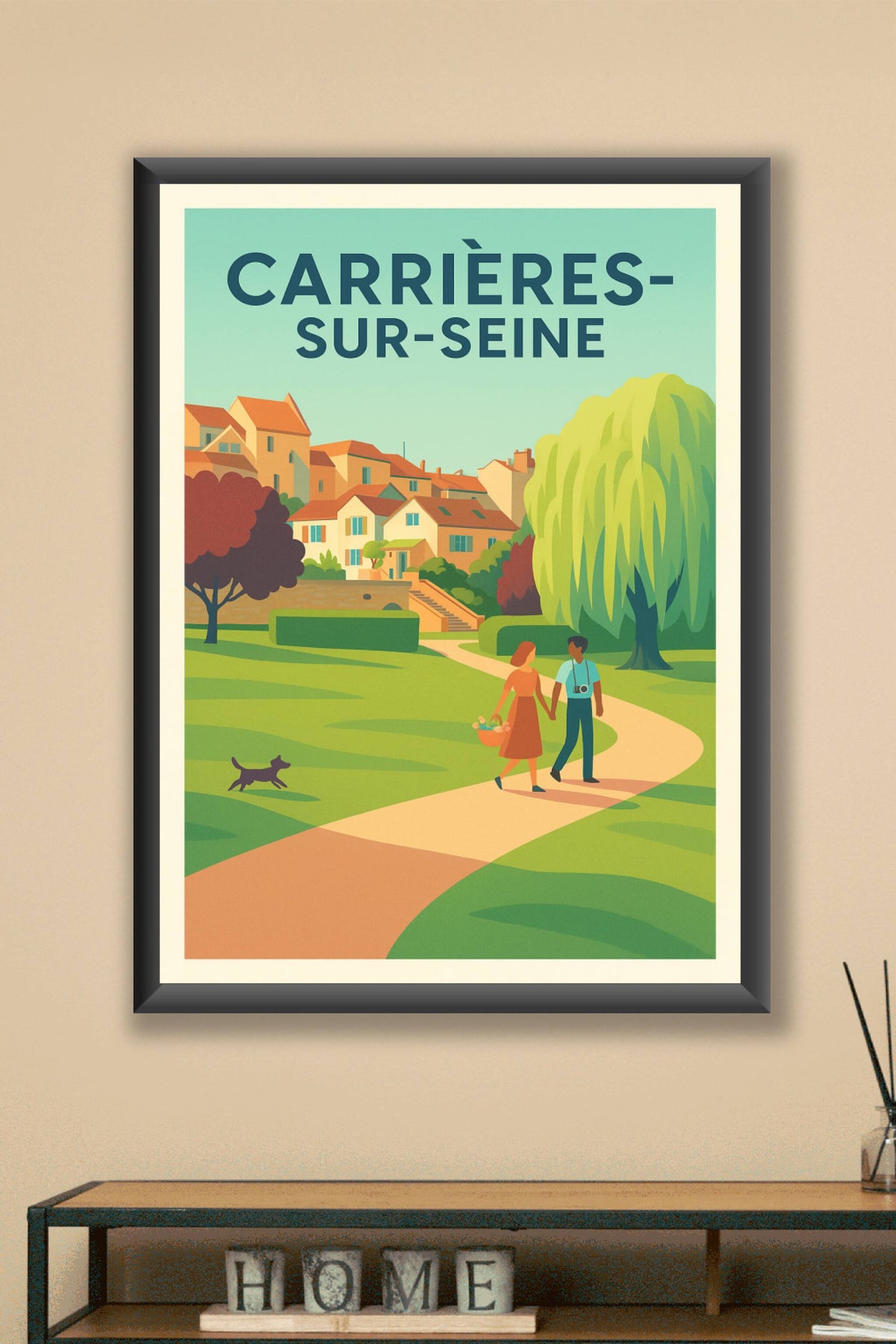 Affiche de Carrières-sur-Seine - Promenade bucolique au cœur de la ville